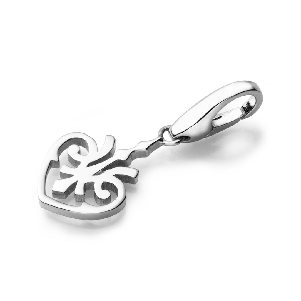 GIORGIO MARTELLO MILANO Charm Herz »Herz mit good karma Symbol, Silber 925«