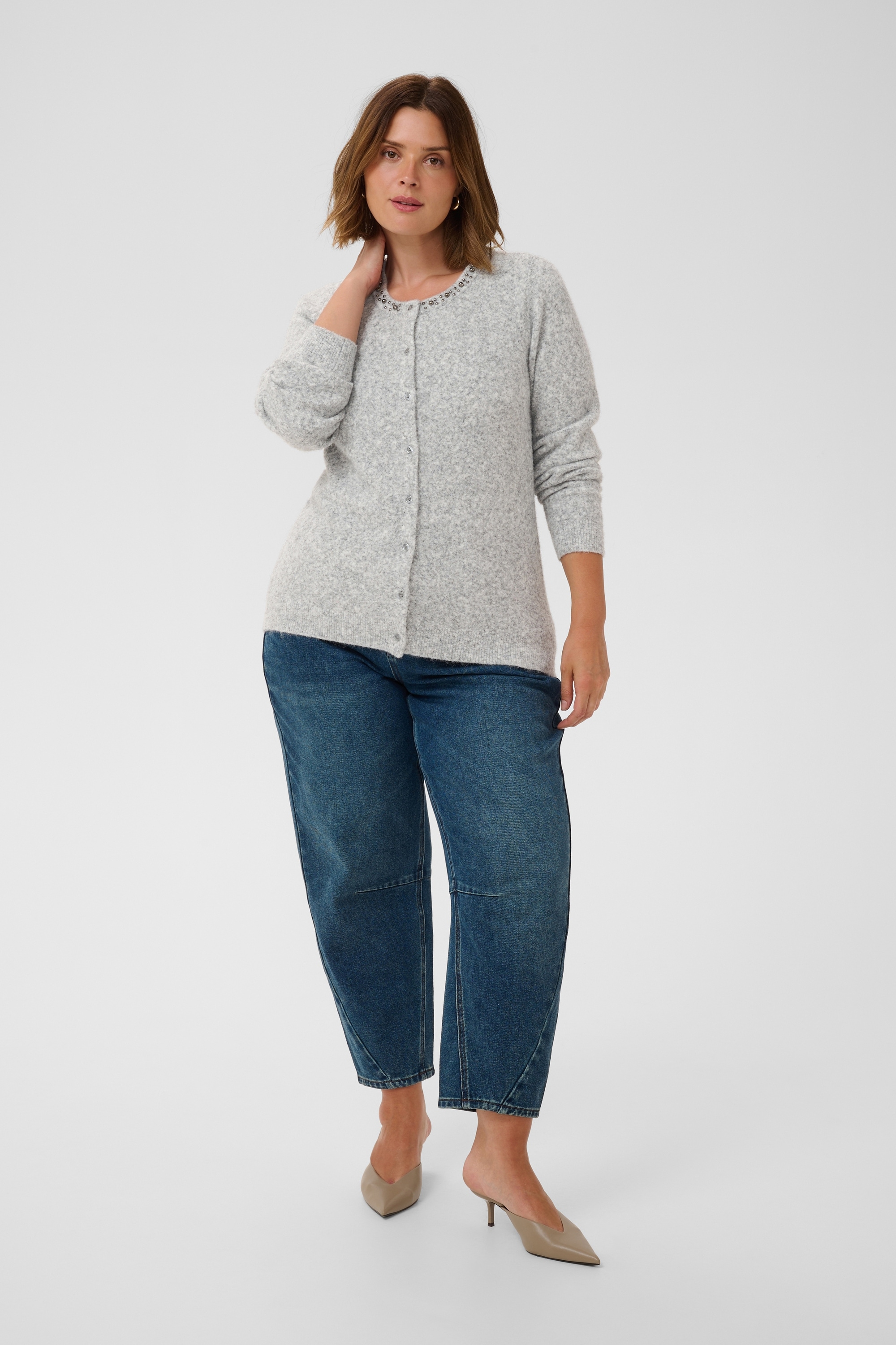 KAFFE Curve Strickjacke »Damen Strickjacke KCselia«