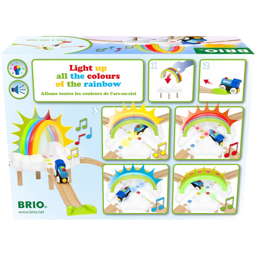 BRIO® Spielzeugeisenbahn-Lokomotive »Mein erstes BRIO® Bahn Regenbogen-Set«, (Set)