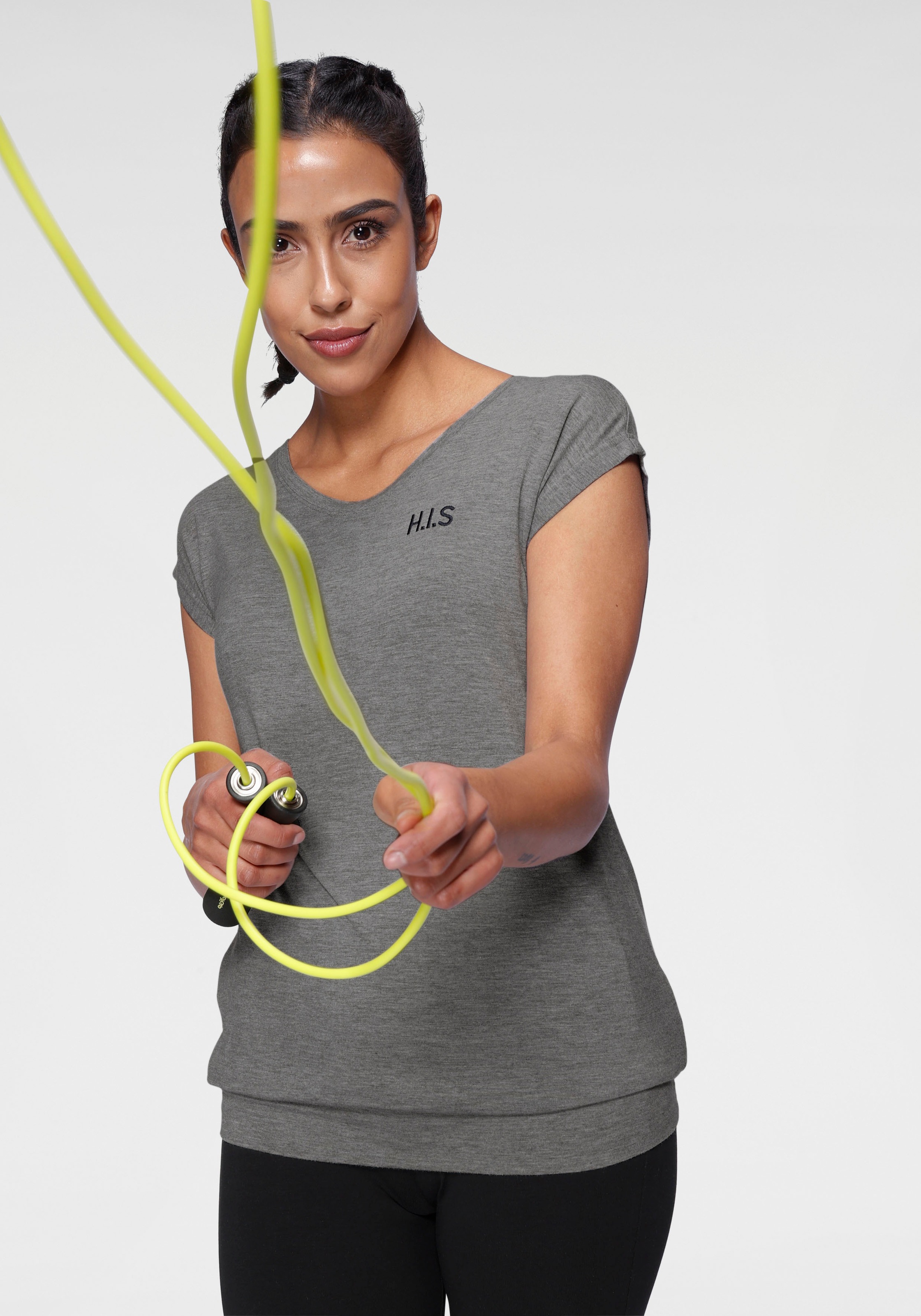 H.I.S T-Shirt "aus Viskose", (2er-Pack), Kurzarm, figurumspielende Passform günstig online kaufen