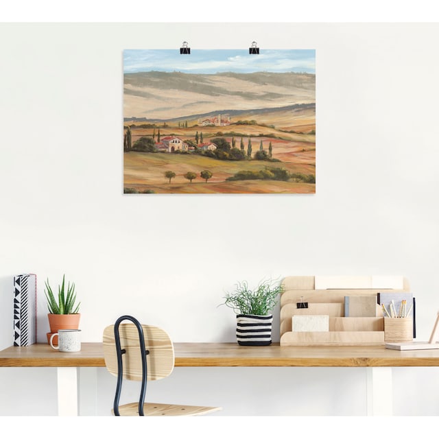 Artland Wandbild »Toskanisches Tal I«, Bilder von Europa, (1 St.), als  Alubild, Leinwandbild, Wandaufkleber oder Poster in versch. Größen  bestellen | BAUR