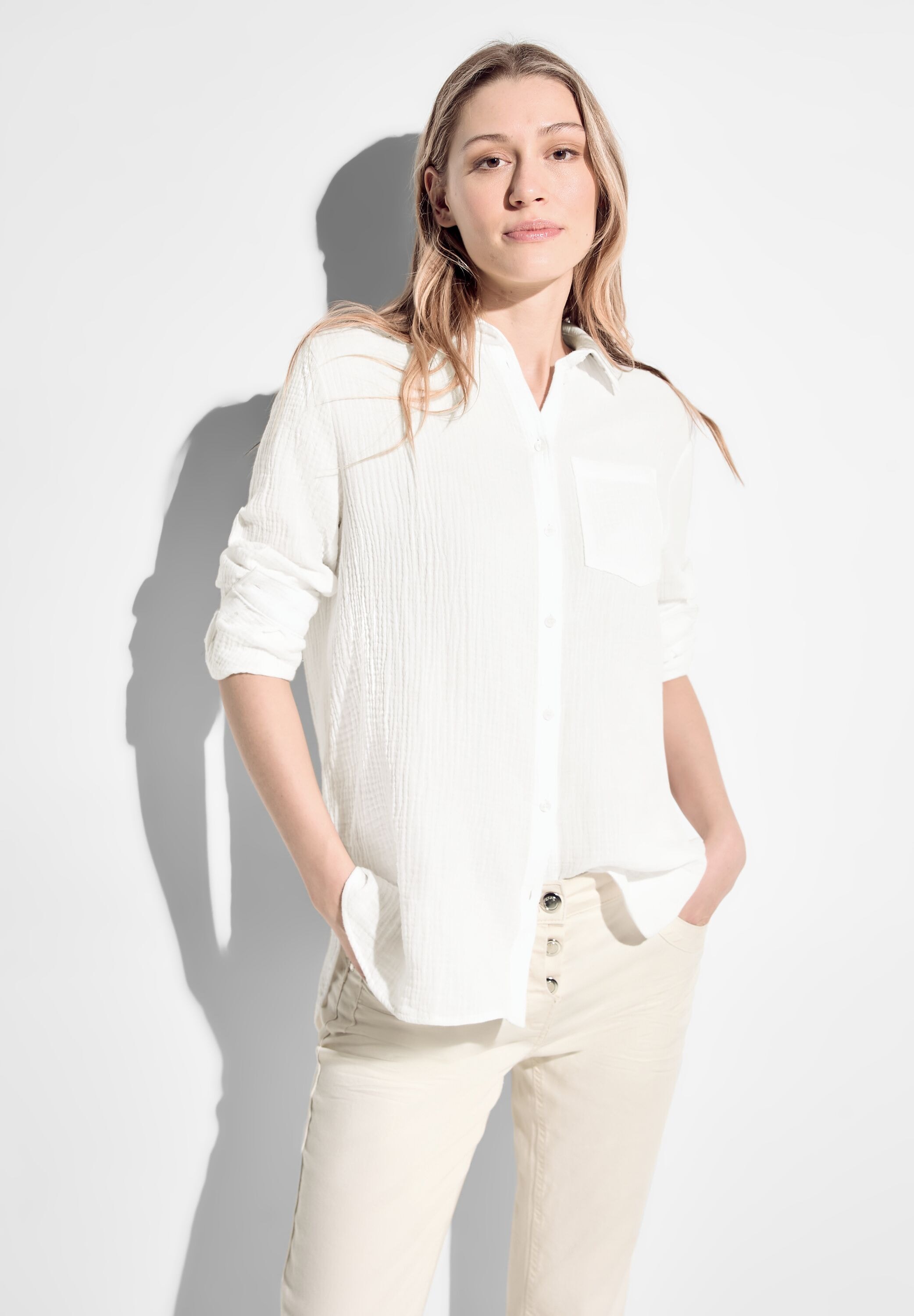 Cecil Klassische Bluse, mit Brusttasche