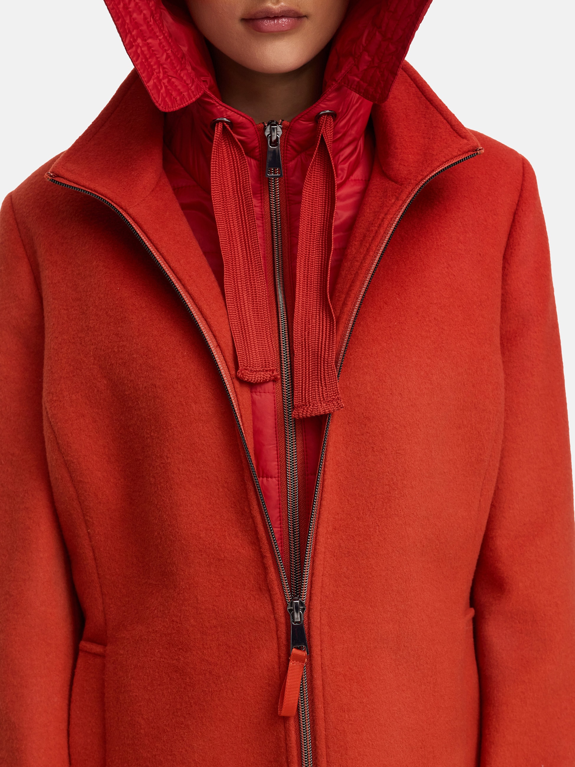 MANISA Wolljacke, mit Kapuze, mit herausnehmbarer Kapuze