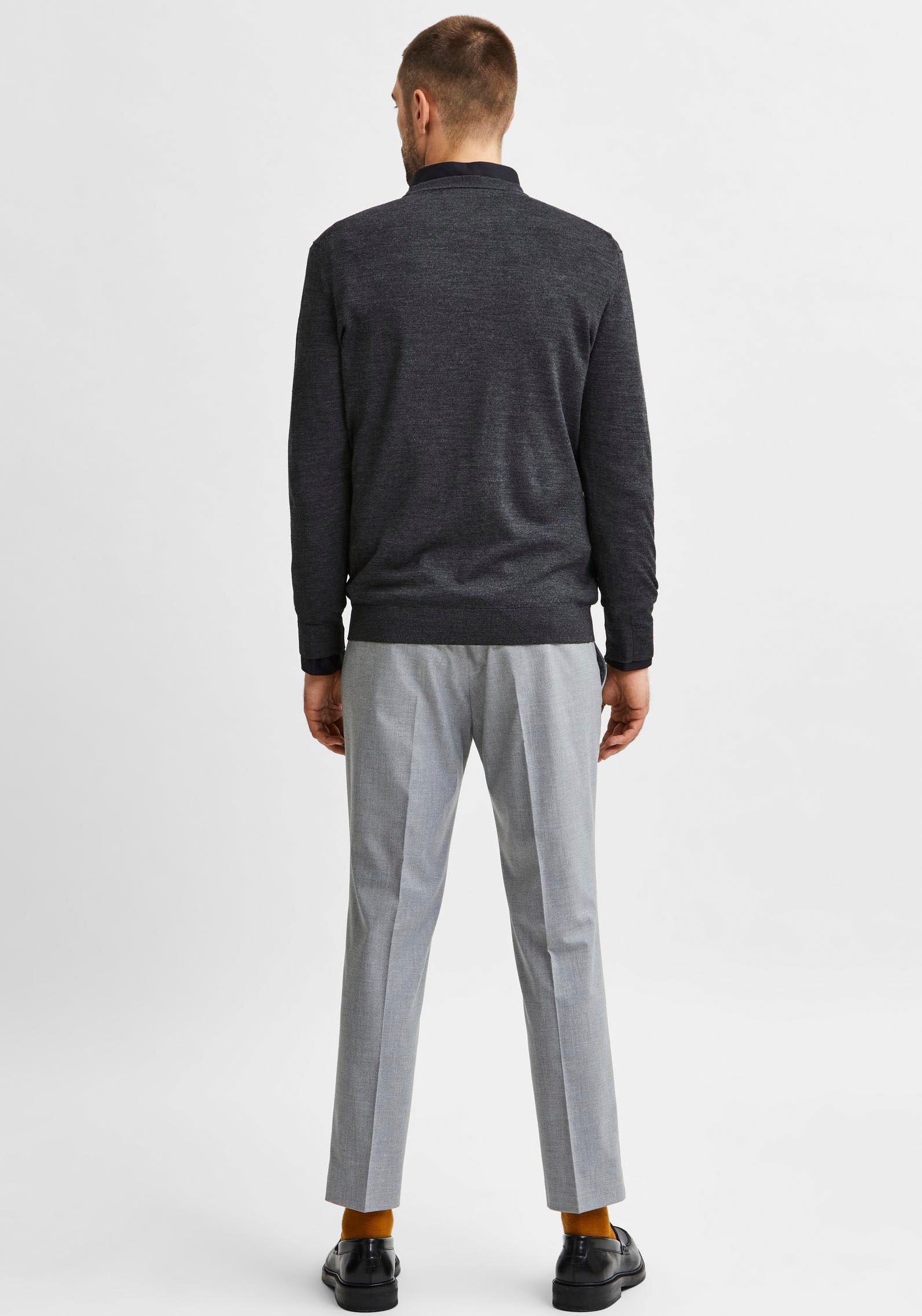 SELECTED HOMME Rundhalspullover »OWN MERINO COOLMAX KNIT«