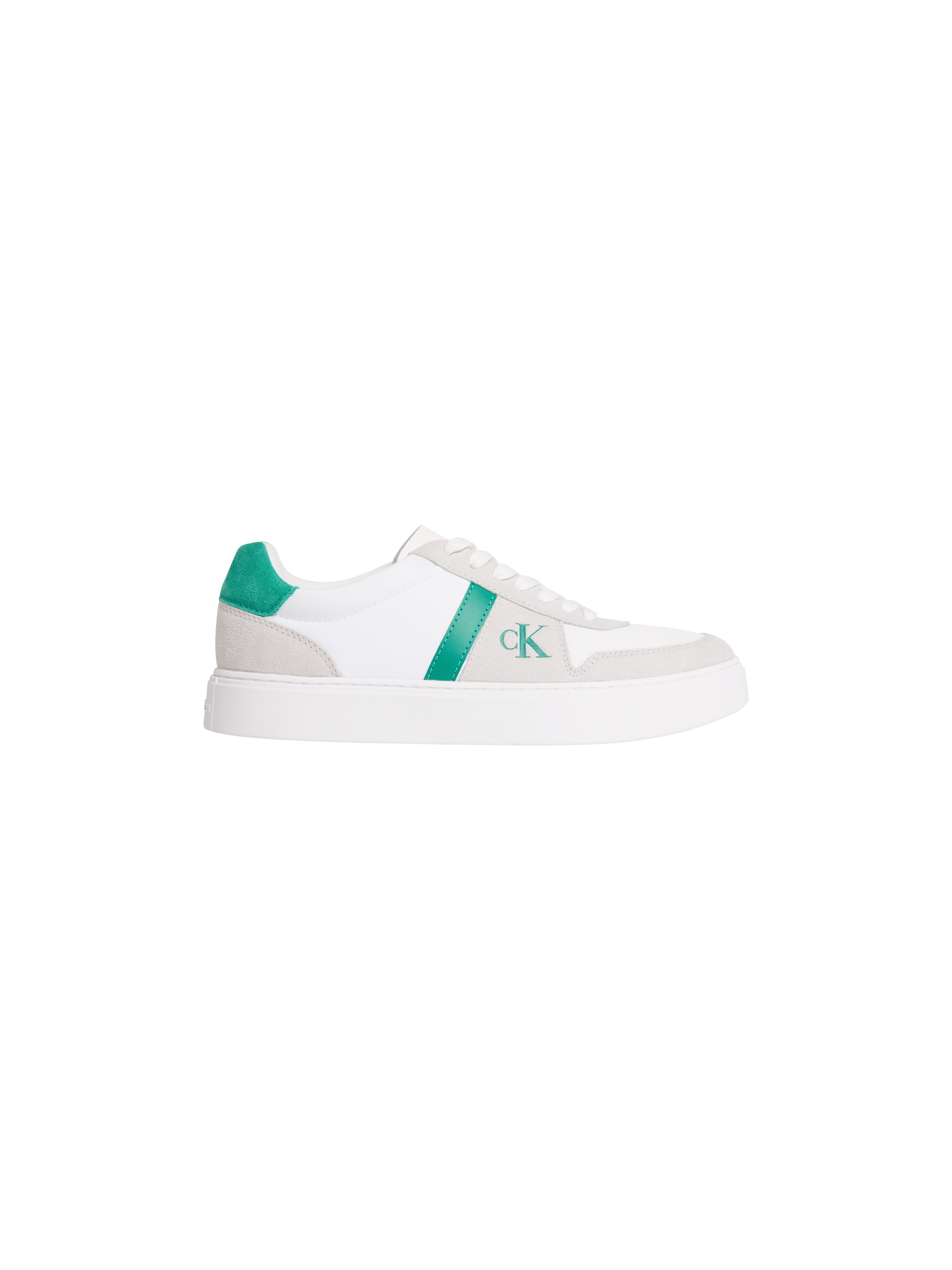 Calvin Klein Jeans Sneaker »CLASSIC CUPS LACE MIX EMB TONGUE«  Schnürschuh, Basket-Sneaker, Freizeitschuh in sportiver Optik