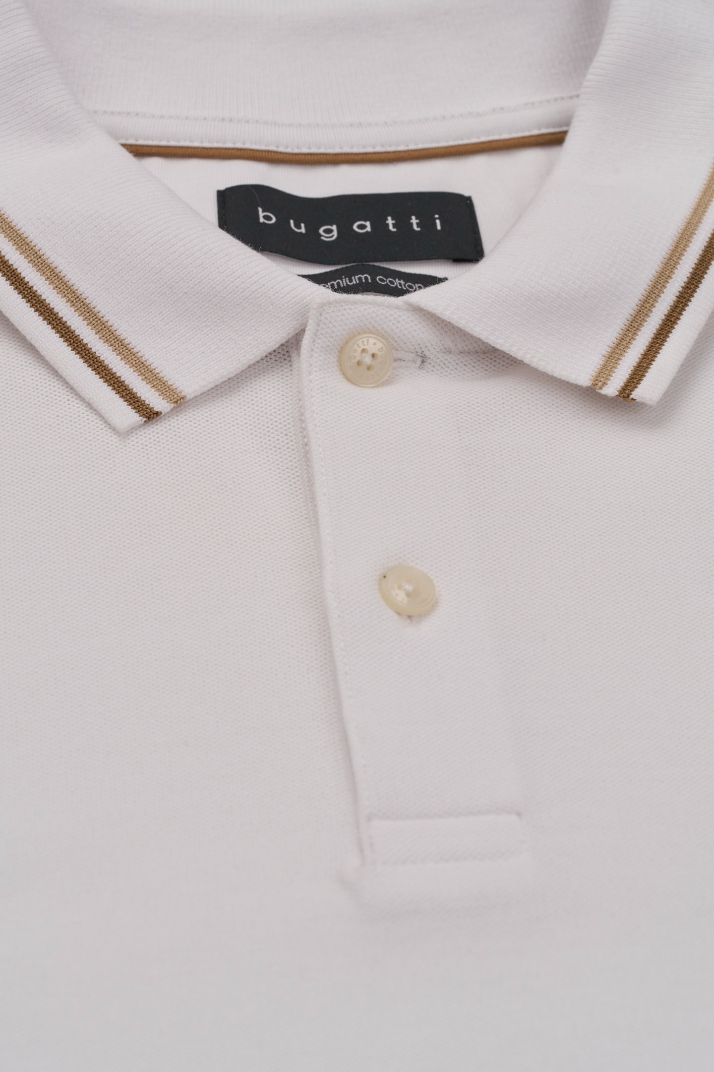 bugatti Poloshirt, mit Kontraststreifen