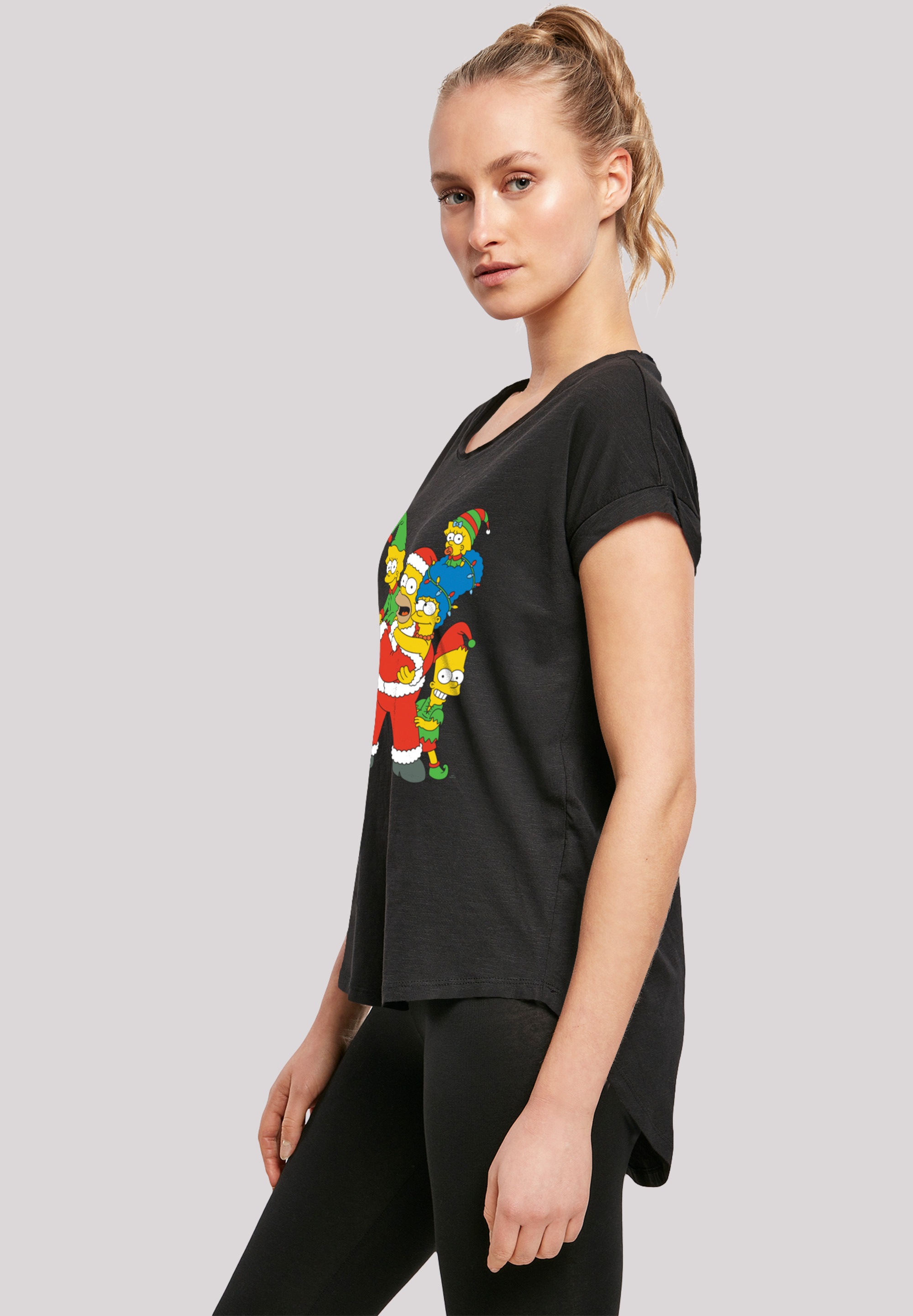 F4NT4STIC T-Shirt »The Simpsons Christmas Weihnachten Family«, Print