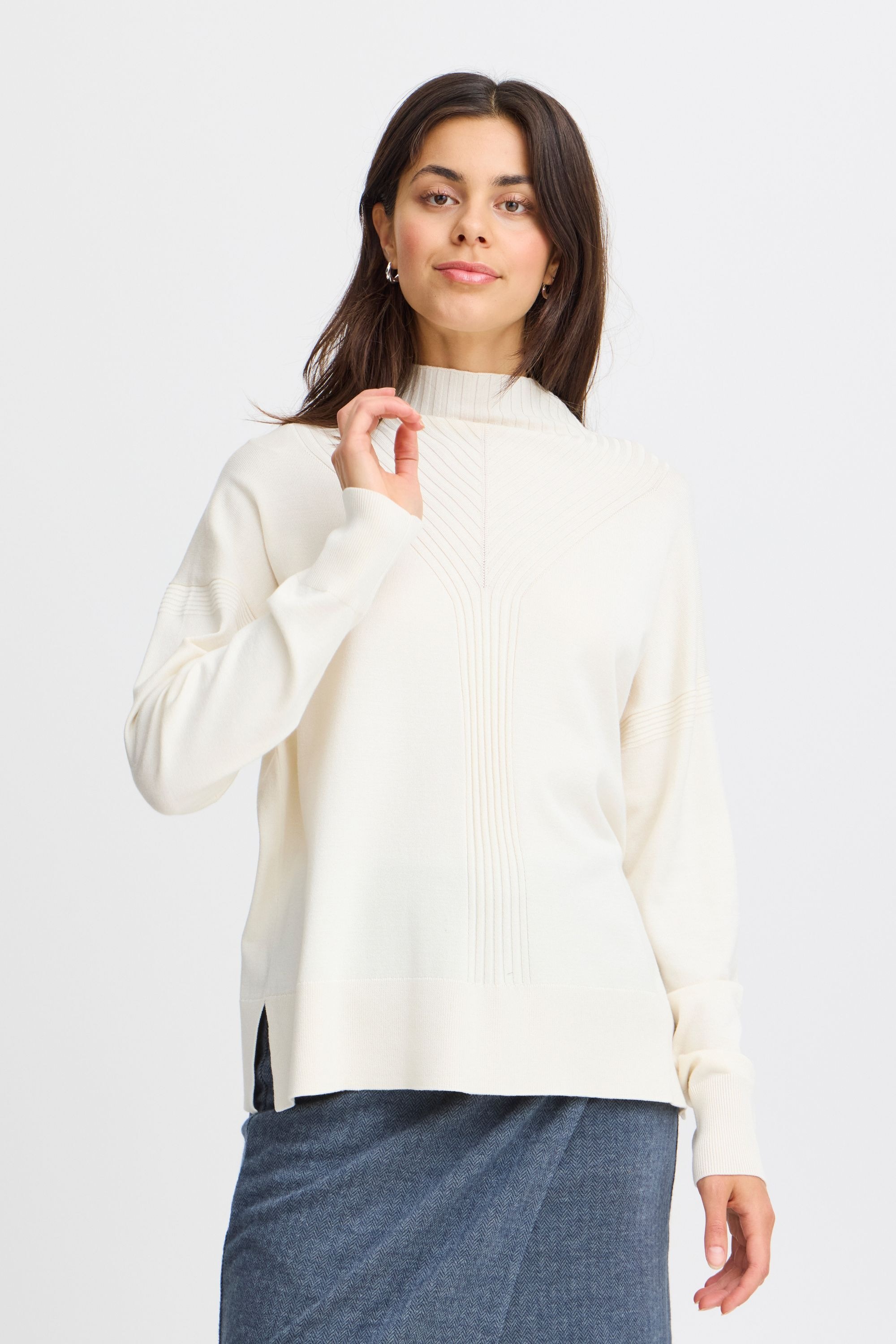 fransa Strickfleece-Pullover »Strickpullover FRALMA PU 9«