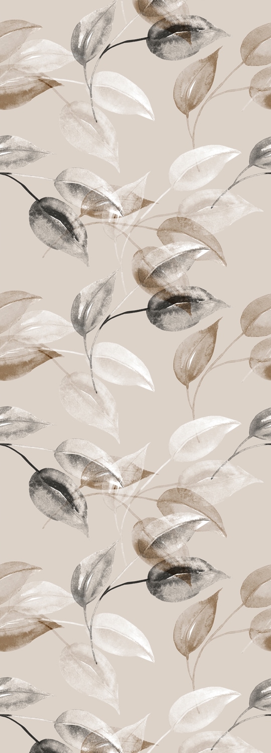 queence Vinyltapete "Selbstklebende Tapete 90x250cm mit herbstlichem Motiv" natürlich glatt