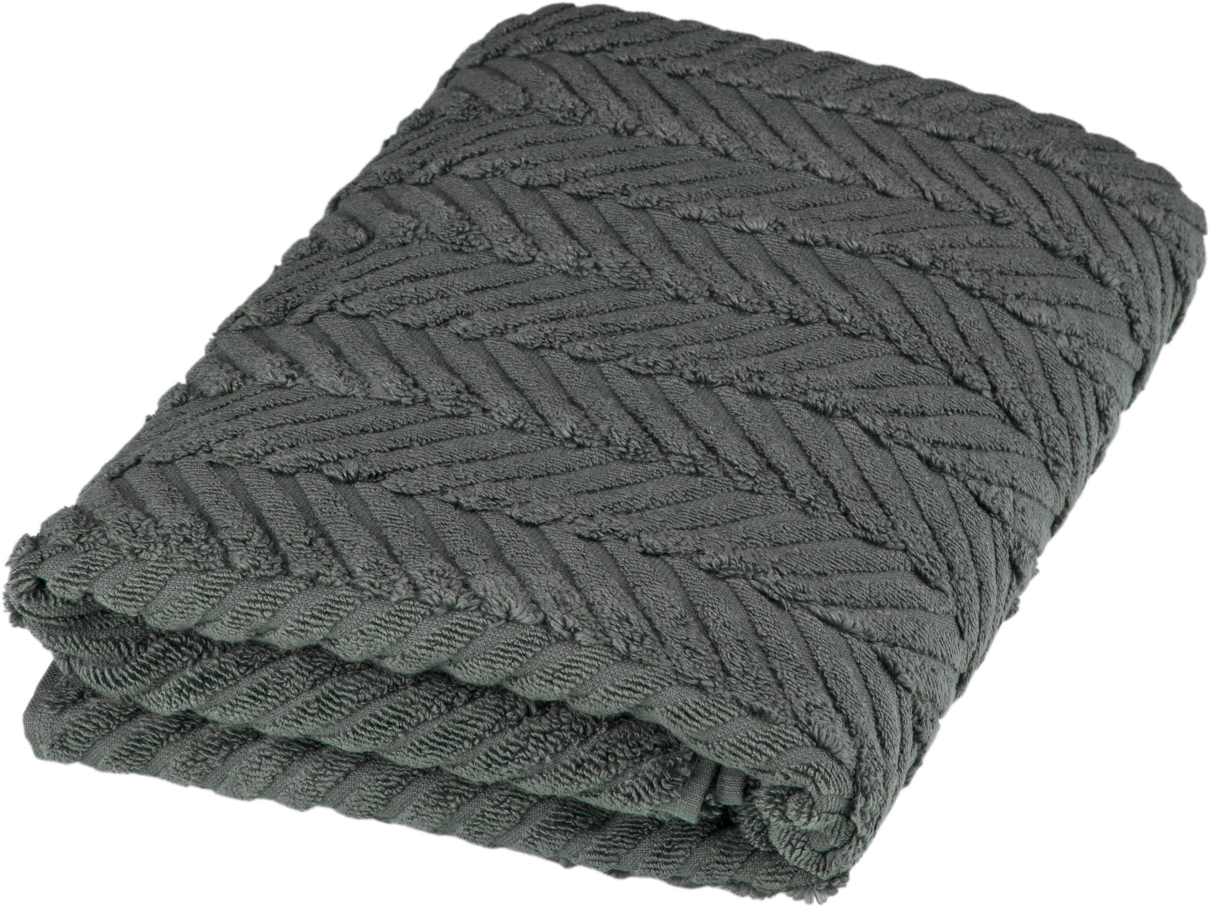 Duschtuch ROSS, B:75cm L:140cm, grau, Frottier, Obermaterial: 100% Baumwolle, Handtücher, "Sensual 9001", 100% Baumwolle