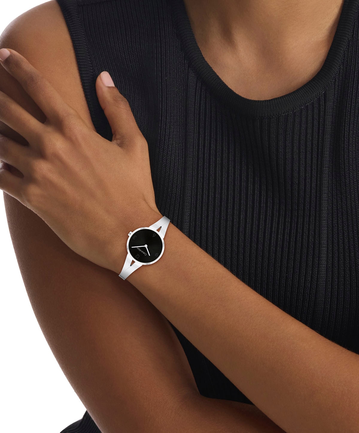Calvin Klein Quarzuhr »SCULPTURAL«, Armbanduhr, Damenuhr, Mineralglas, Edelstahlarmband
