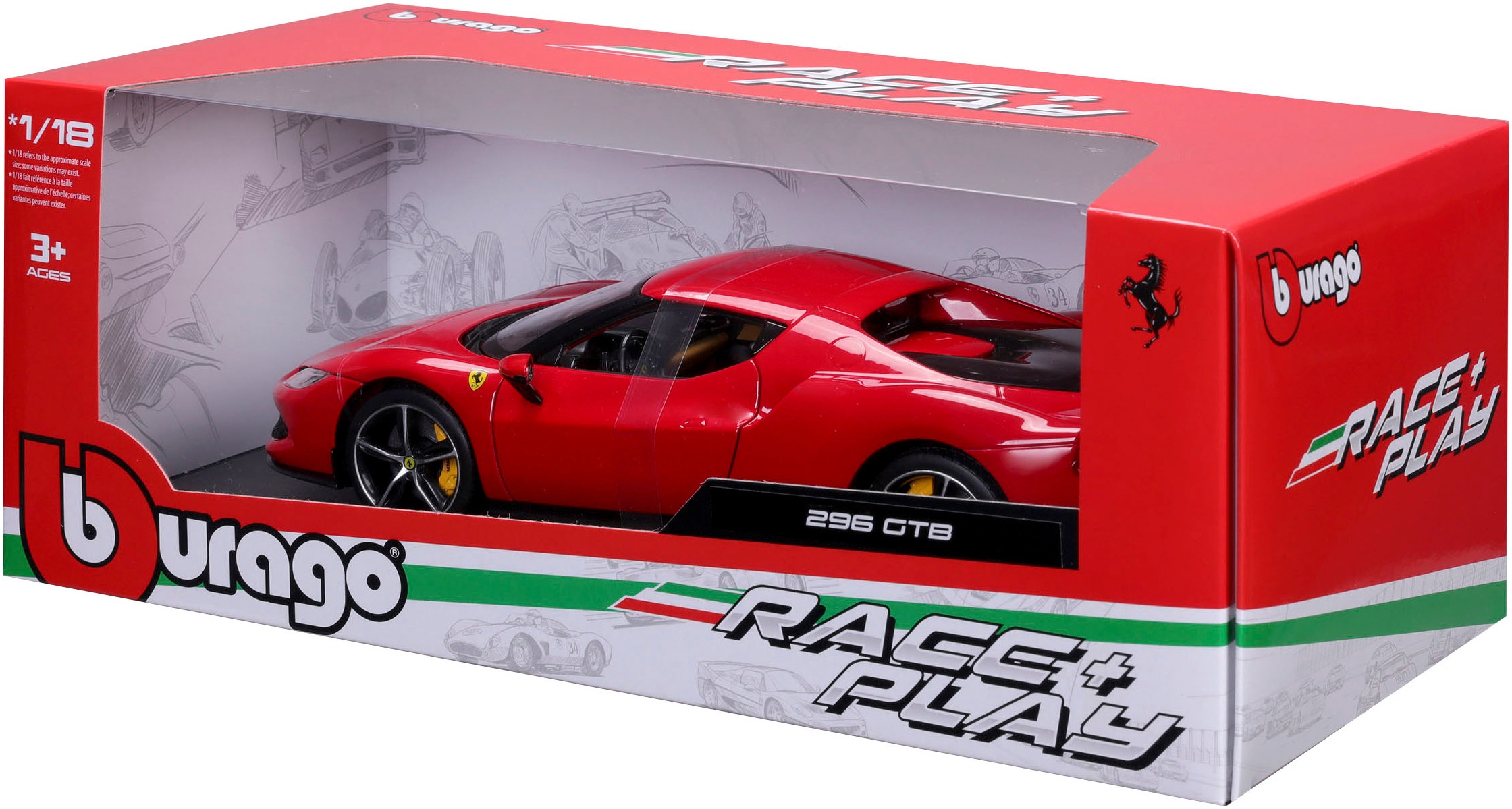 Bburago Sammlerauto »R&P Ferrari 296GTB«, 1:18