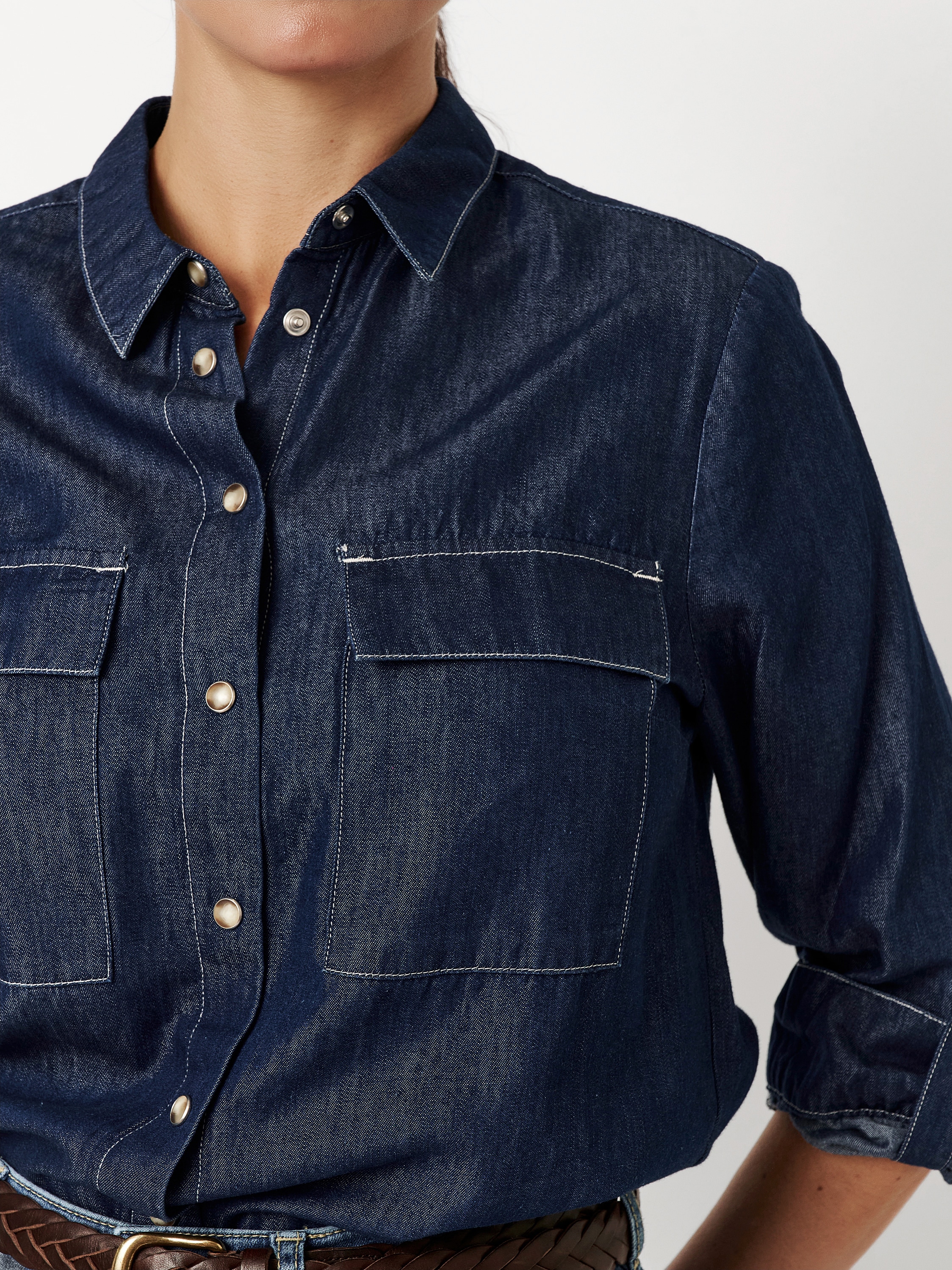 TONI Jeansbluse »Clyde«, mit Aufschlag