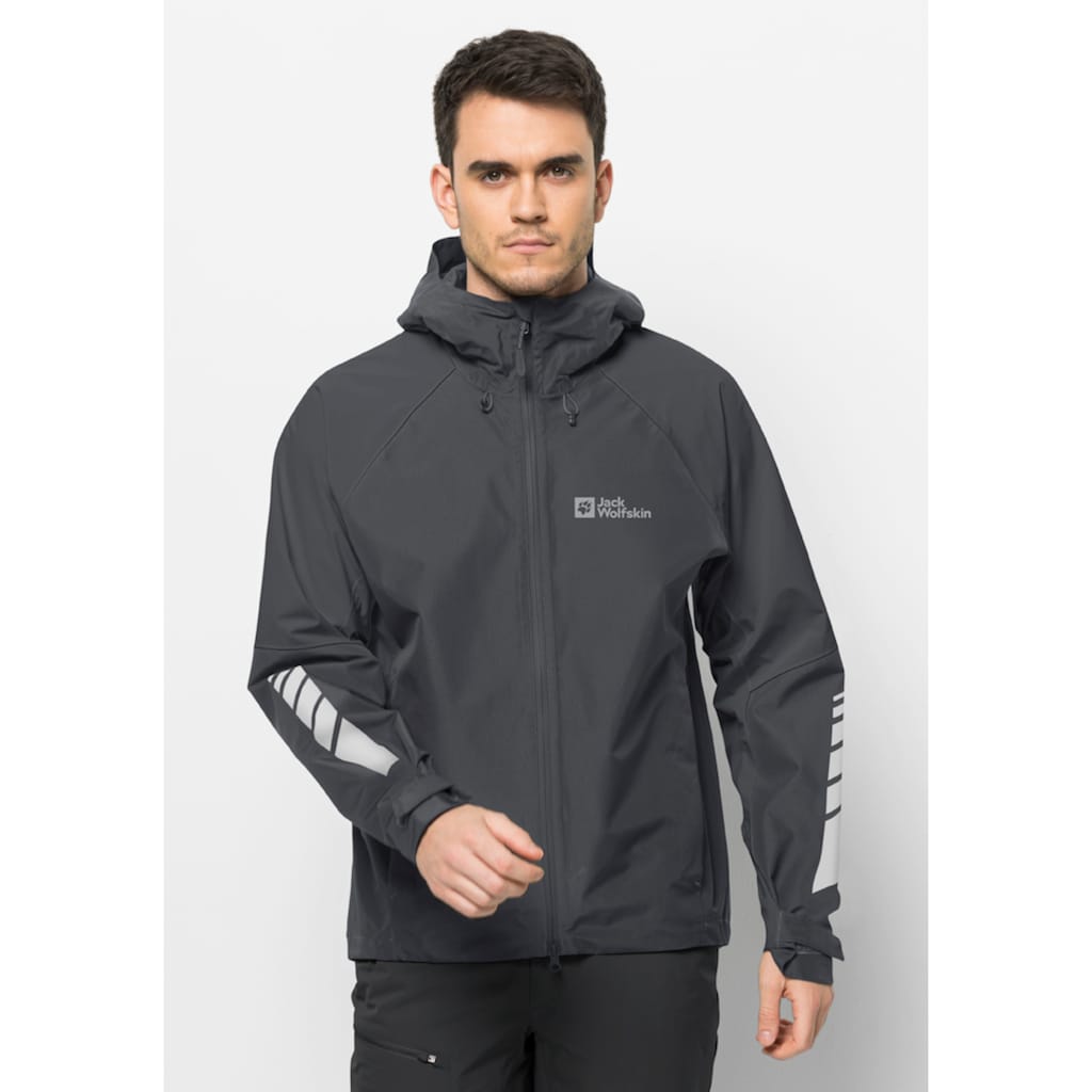 Jack Wolfskin Fahrradjacke »MOROBBIA 2L JKT M«, mit Kapuze