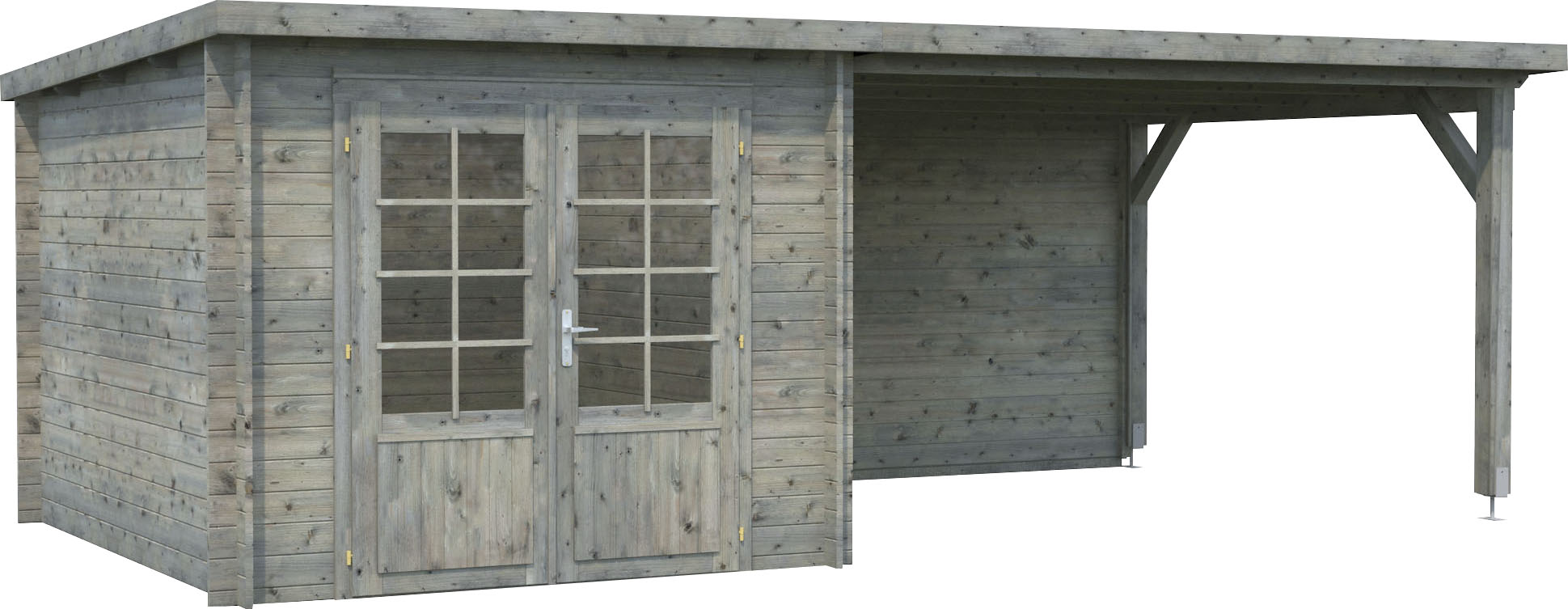 Palmako "Ella" 6,9+10,0 m², mit Anbaudach
