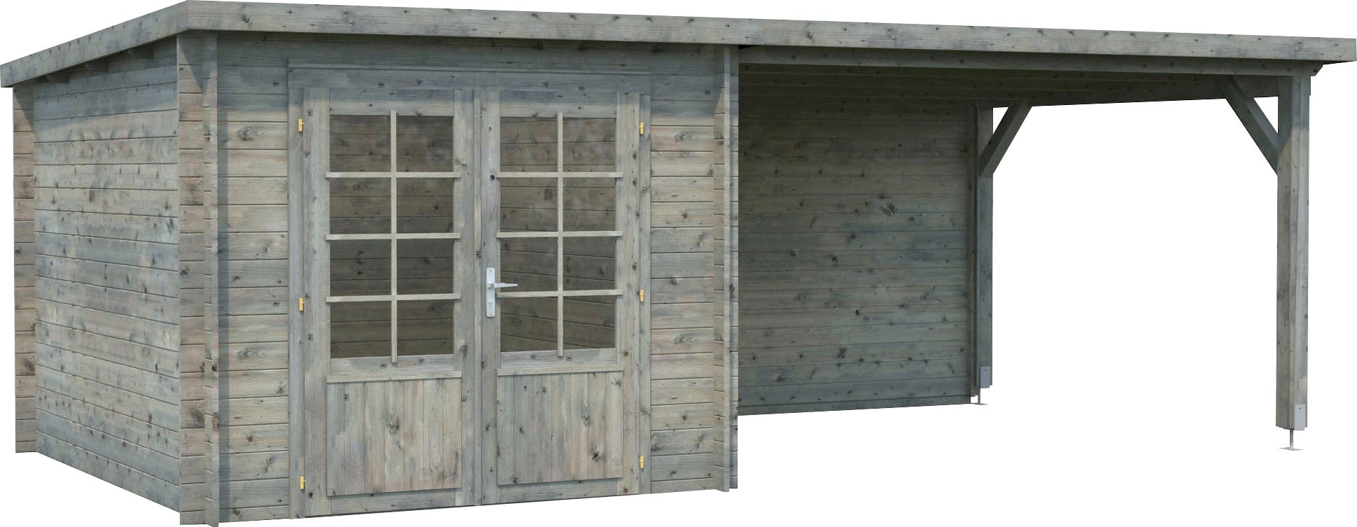 Palmako Gartenhaus "Ella", (Set), 6,9+10,0 m², mit Anbaudach günstig online kaufen