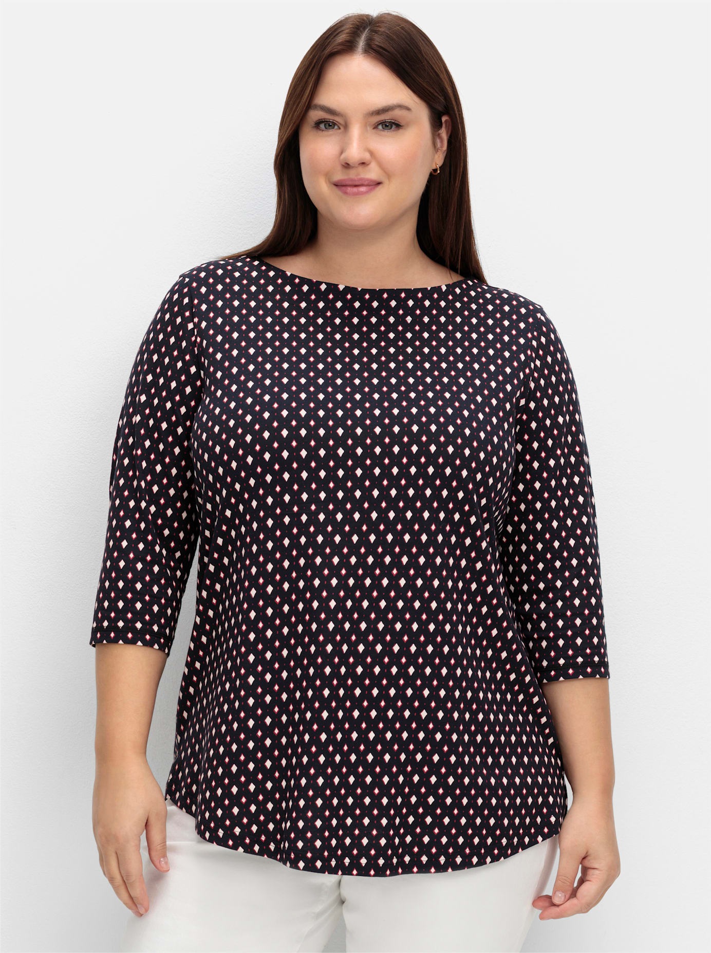 Sheego 3/4-Arm-Shirt »3/4-Arm-Shirt«, (1 tlg.)