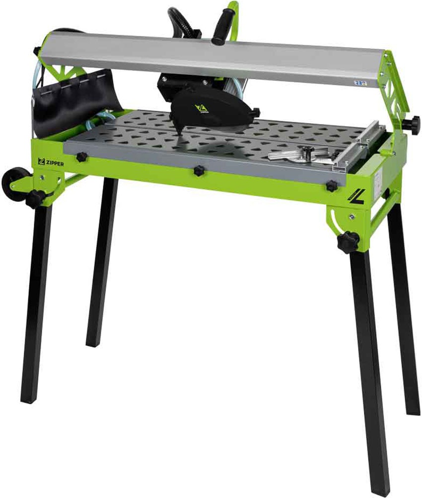 ZIPPER Fliesenschneidemaschine, Schneidaggregat bis 45° schwenkbar