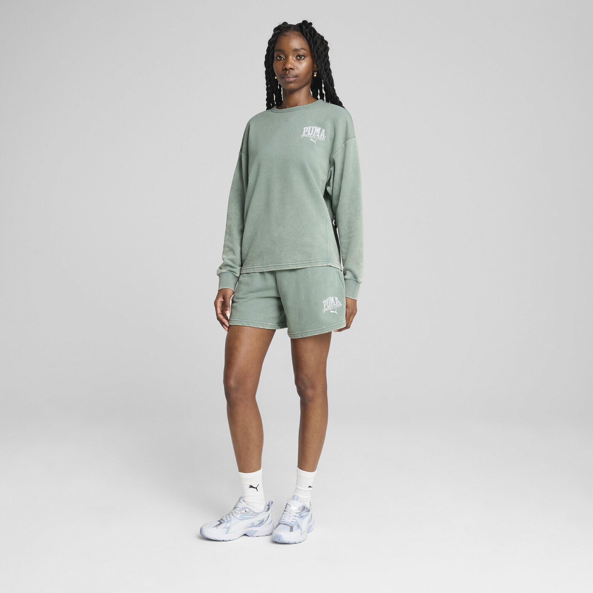 PUMA Sweatshirt »PUMA CLASS Bequemer Crewneck mit Waschung Damen«