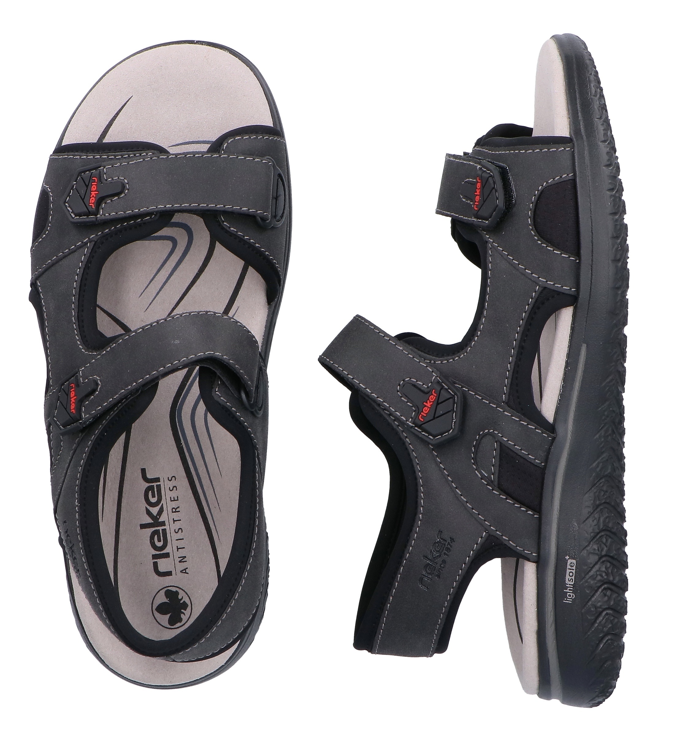 Rieker Sandale  Sommerschuh, Klettschuh, Outdoorsandale mit Klettriemchen