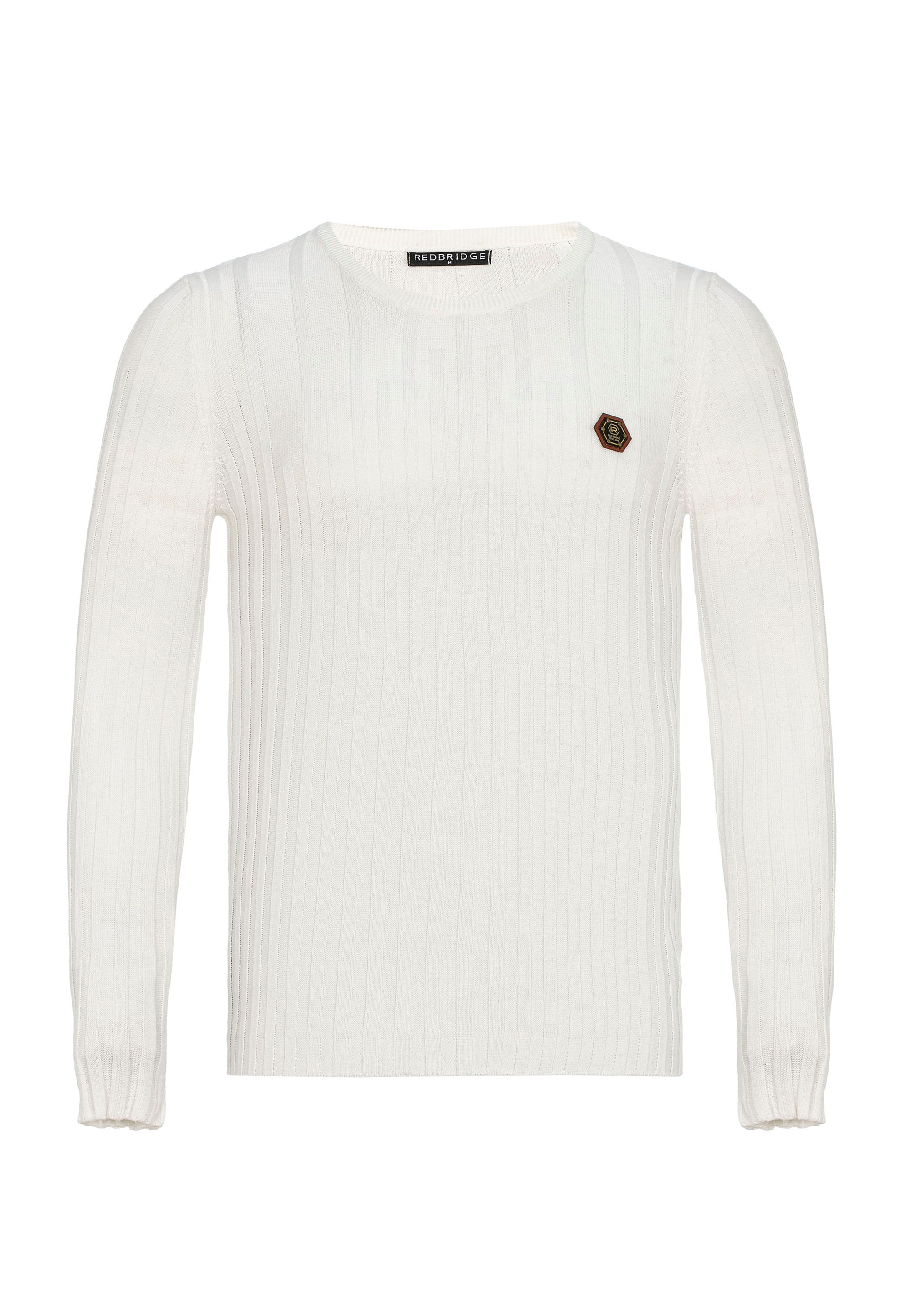 RedBridge Strickpullover »Broken Arrow«, mit breitem Rippstrickmuster