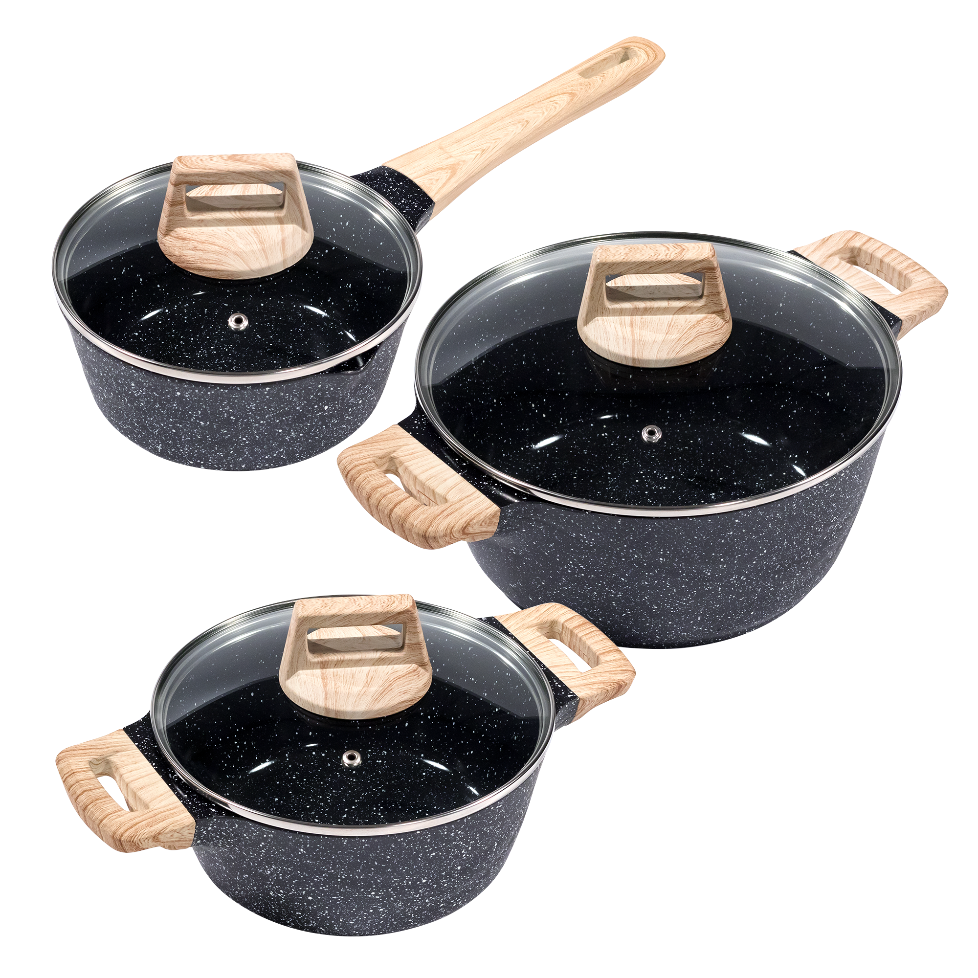 KING Topf-Set ""ESSENTIAL" Aluminiumguss, Induktion, Antihaftbeschichtung" günstig online kaufen