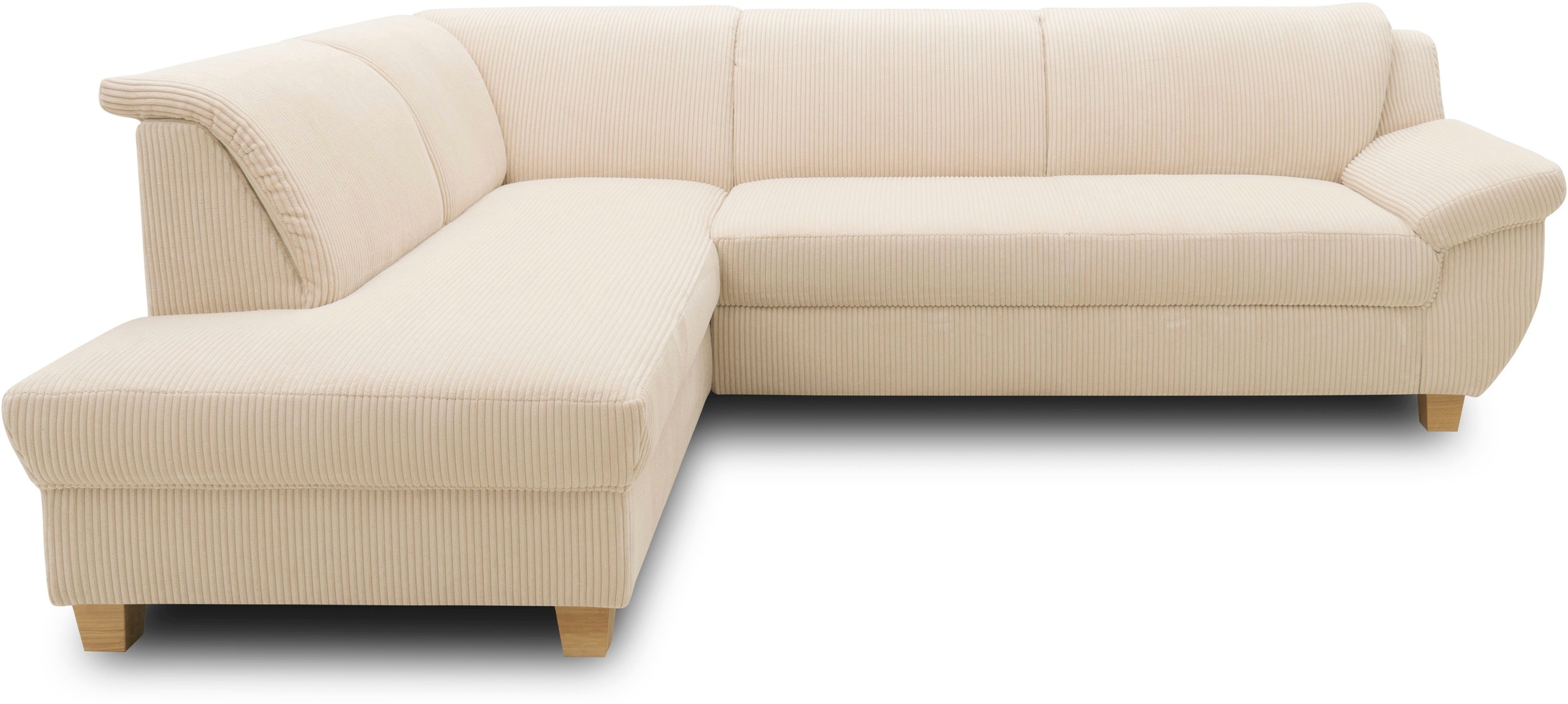 Ecksofa HOME AFFAIRE "Yesterday zeitlos und elegant, bequeme Armlehnen, L-Form", beige (creme), B:254cm H:80cm T:186cm, 100% Polyester;Primabelle-Microfaser (100% Polyester);Antikleder-Optik Melrose (100% Polyester), Sofas, Ecksofa, wahlweise mit Bettfunk 8