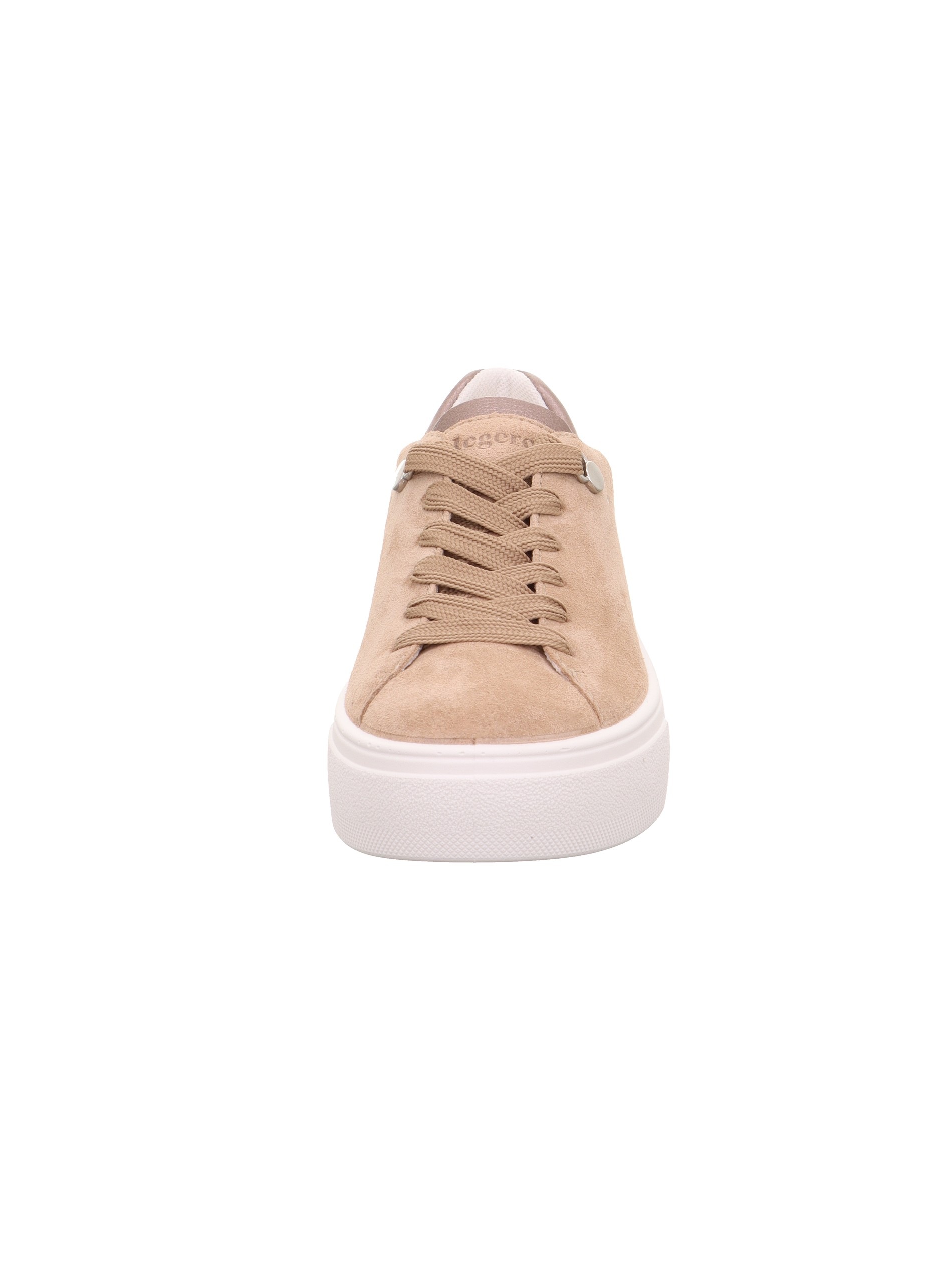 Plateausneaker LEGERO "Legero Sneaker Veloursleder", Damen, Gr. 40, beige, Veloursleder, Schuhe Plateausneaker 3