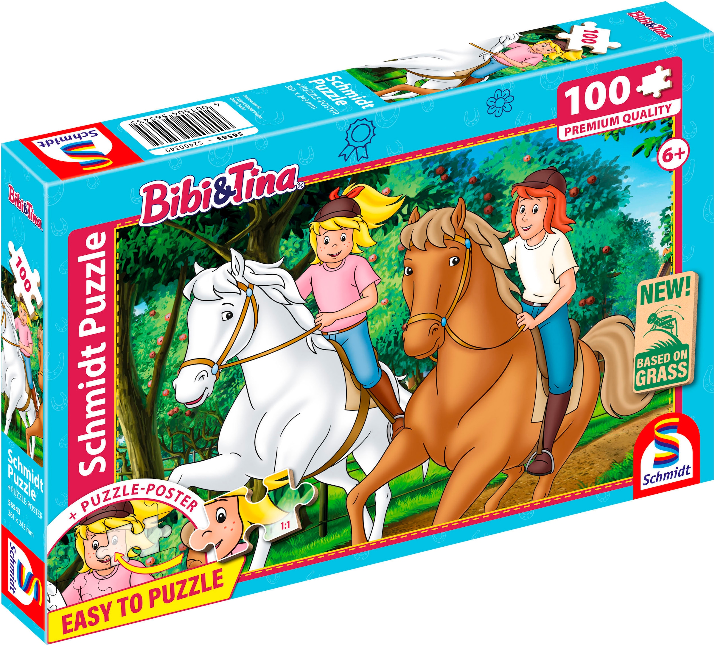 Schmidt Spiele Puzzle »Bibi & Tina, Sommerausritt«, Made in Europe