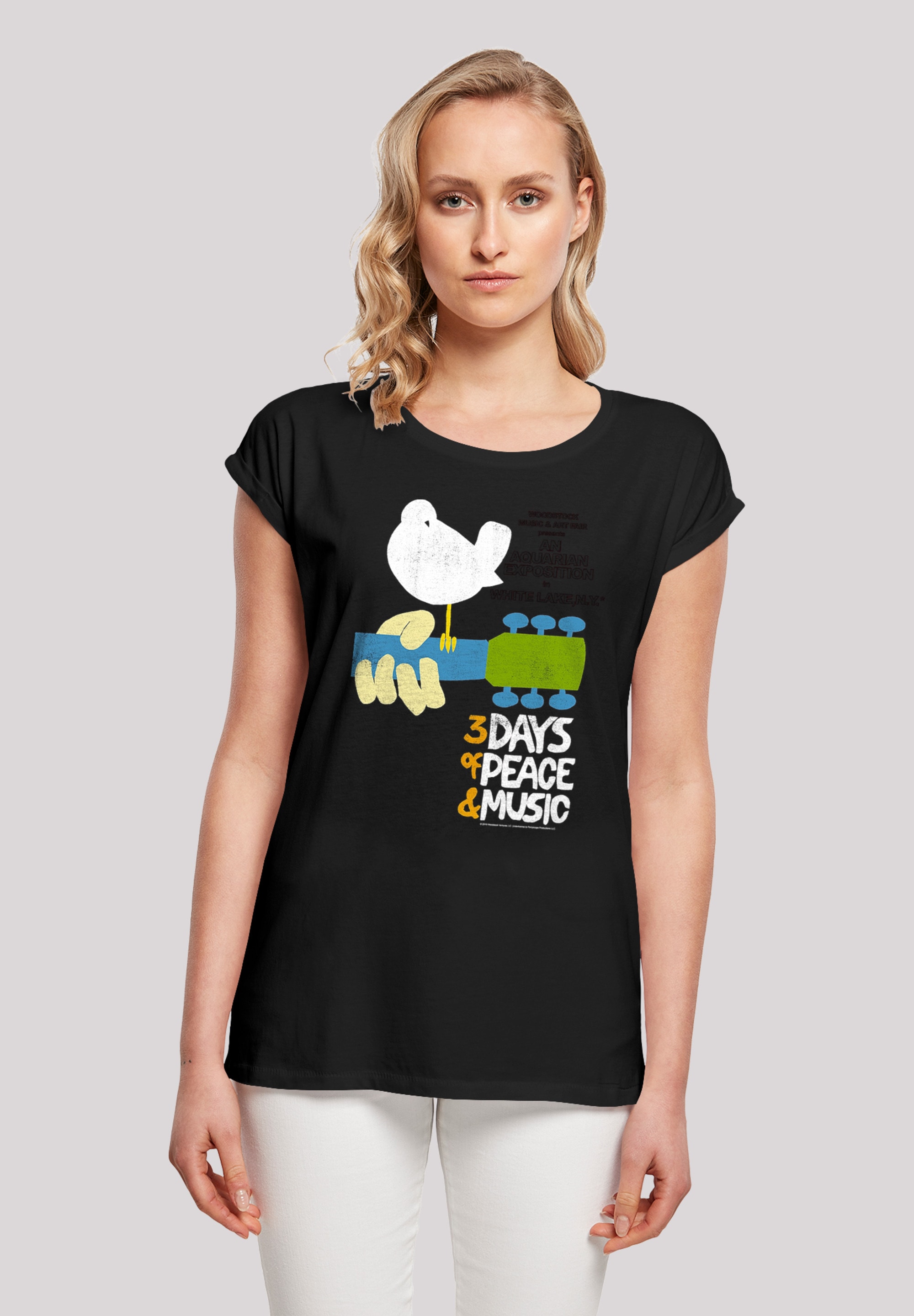 F4NT4STIC T-Shirt »Woodstock Music & Art Fair Festival Poster'«, Print