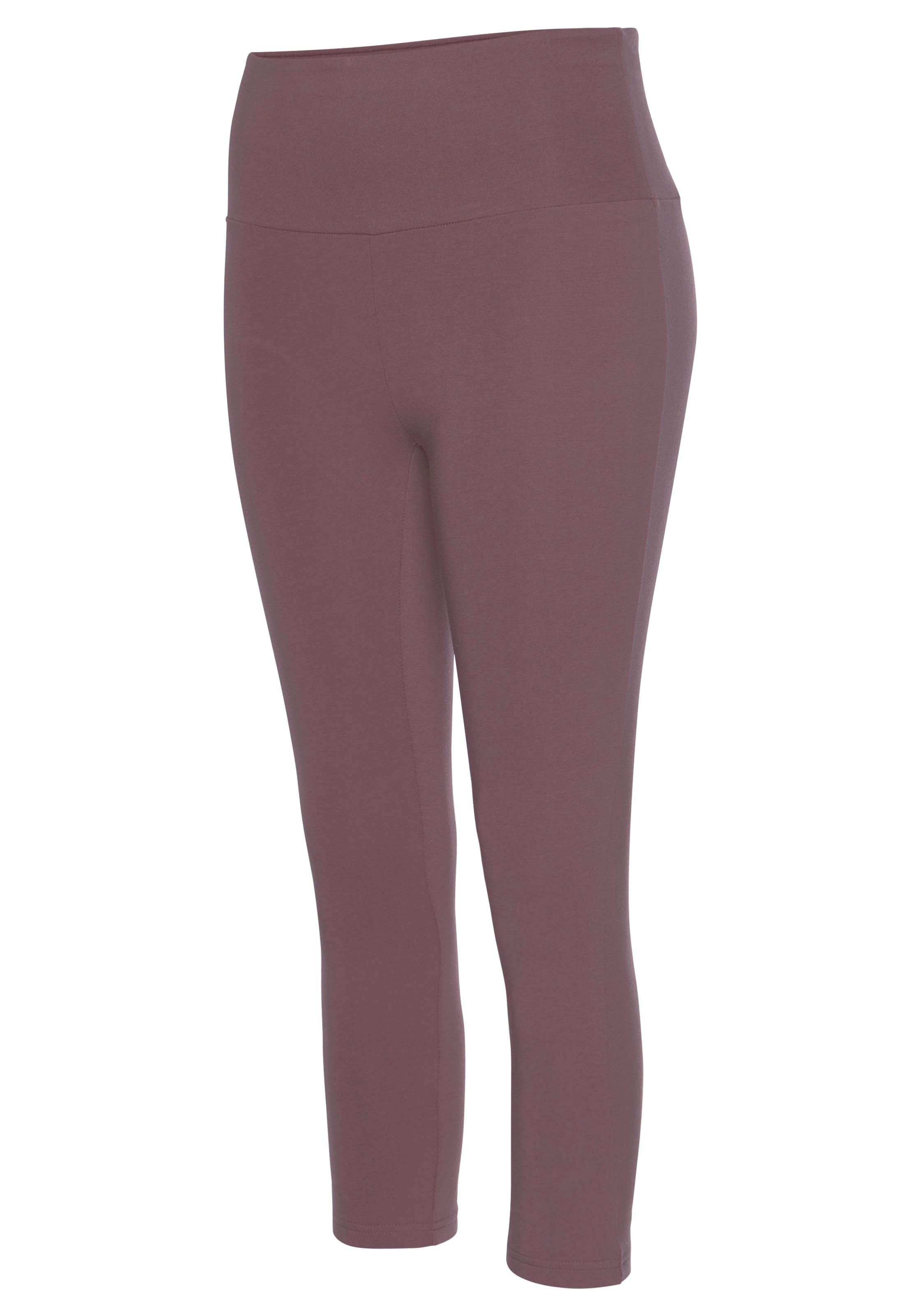 LASCANA Caprileggings, mit breitem weichem Bündchen, Loungewear