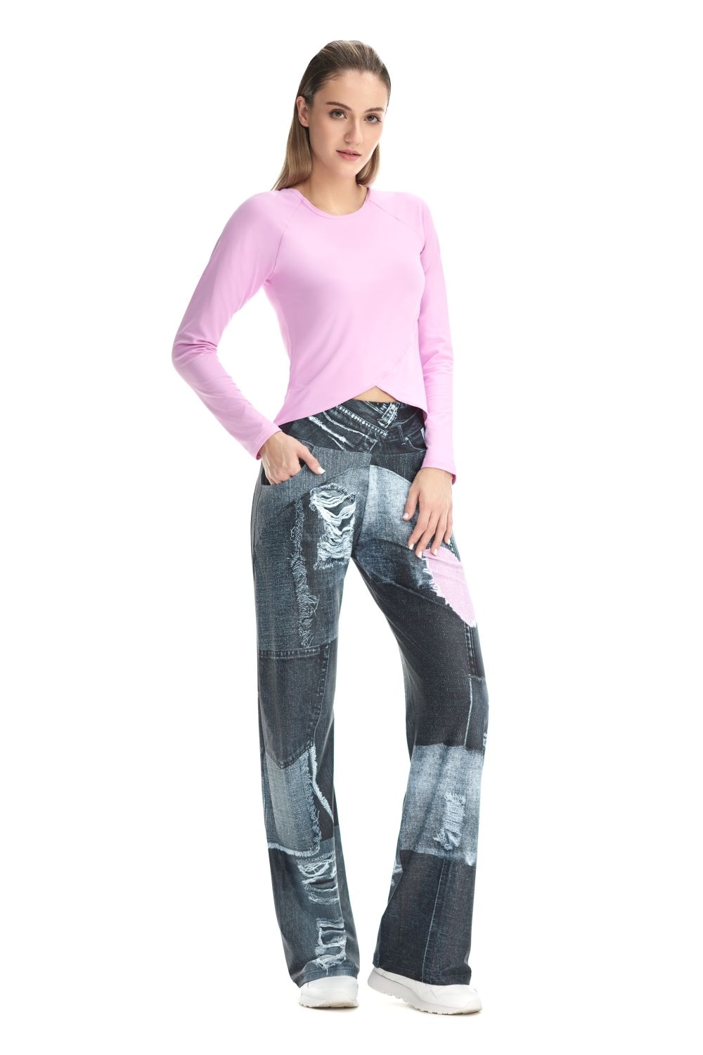 Winshape Langarmshirt »Cropped Functional Light and Soft« Overlap-Applikation