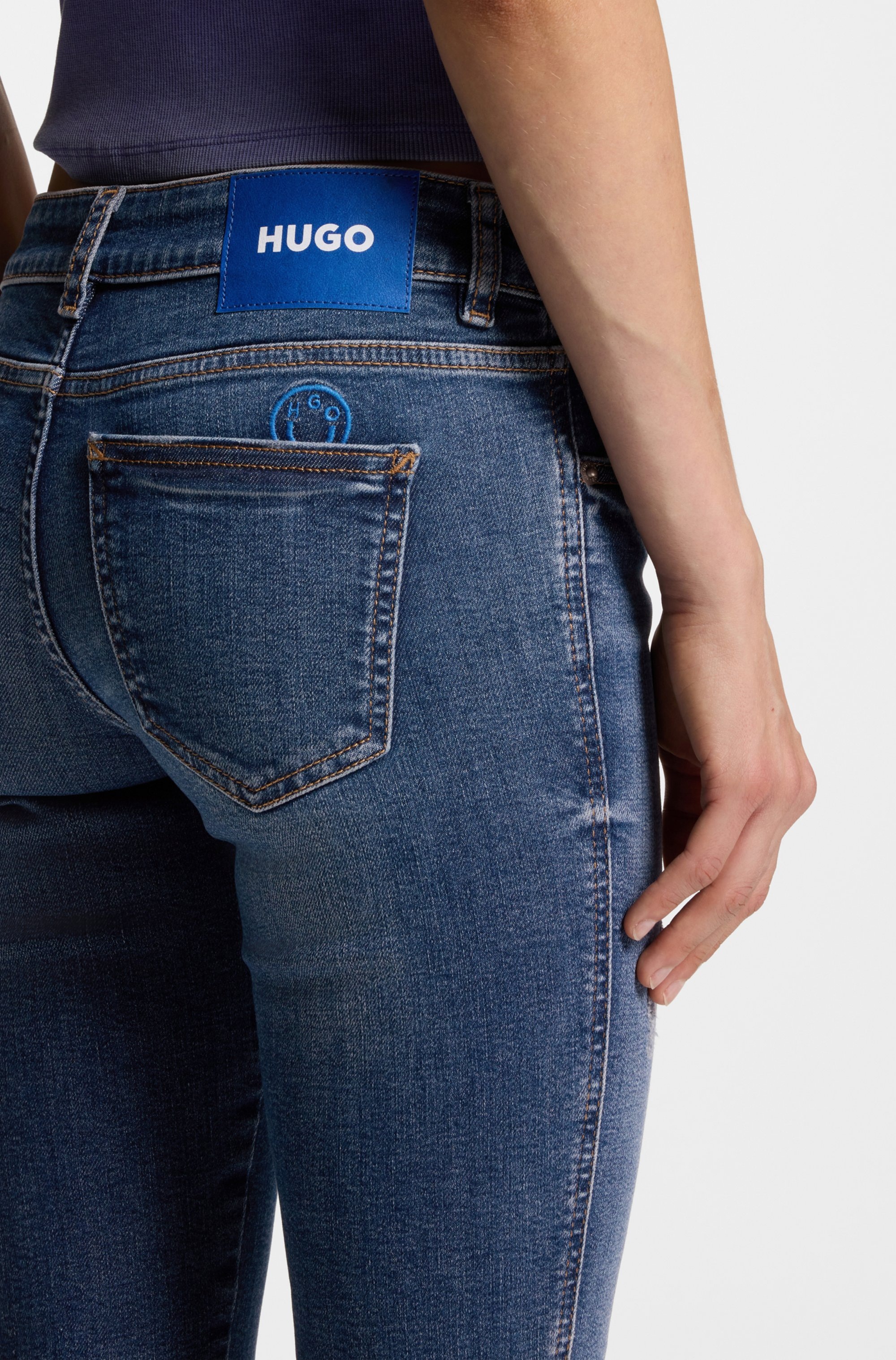 HUGO Blue Skinny-fit-Jeans "Garuka", mit niedriger Leibhöhe günstig online kaufen