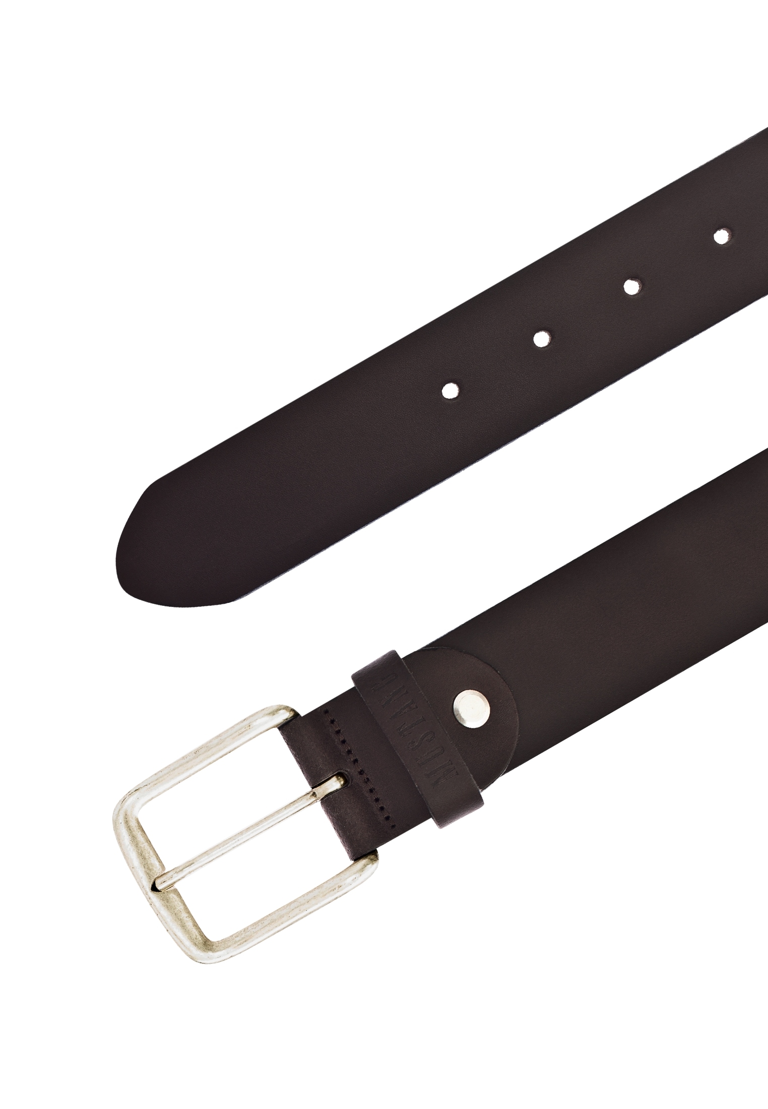 MUSTANG Ledergürtel, Klassische Dornschließe in leichter Used-Optik, 4 cm