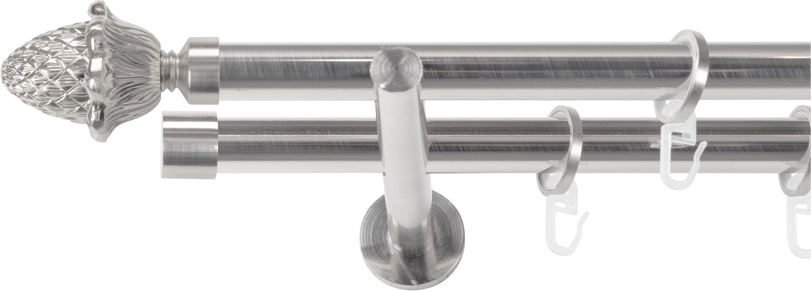 SN DECO GROUP Gardinenstange Ø 19 mm 2 läufig-läufig Fixmaß;kürzbar