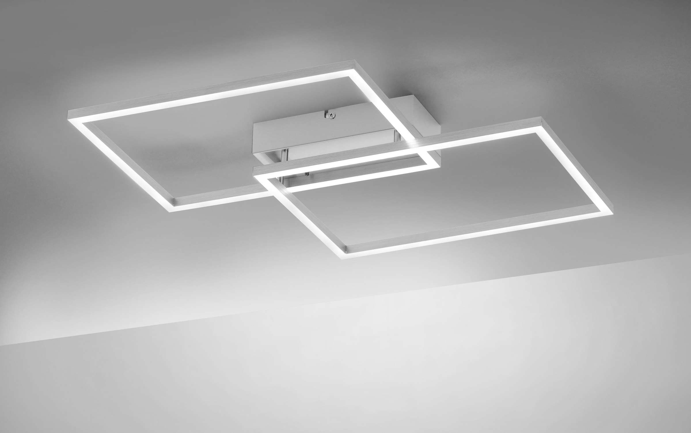 JUST LIGHT Deckenleuchte »IVEN«, 2 flammig, Leuchtmittel LED-Board | LED fest integriert, CCT-Farbtemperaturregelung, Dimmbar über Funkfernbed., Memoryfunktion