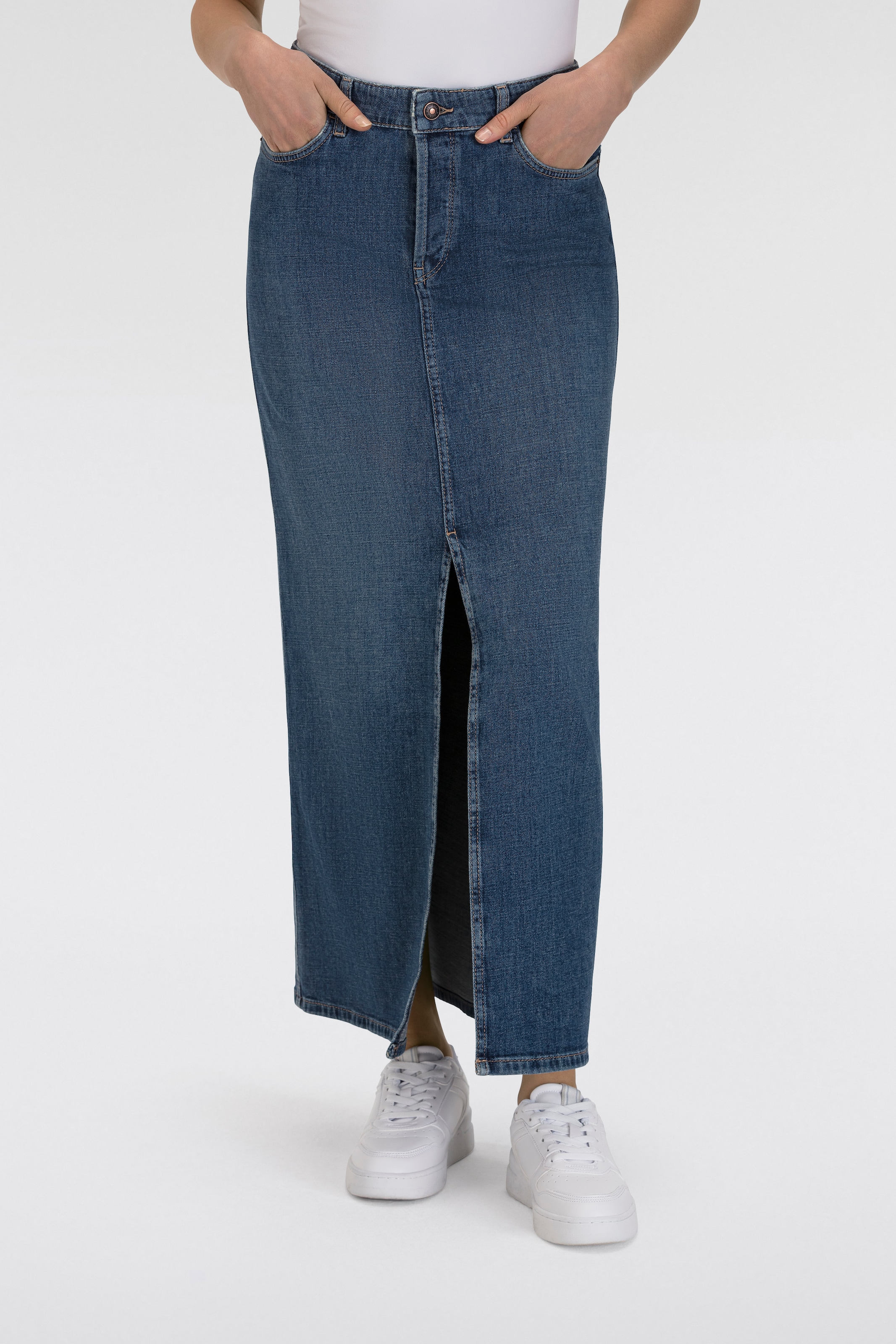 MAC Maxirock "MAXI SKIRT", im Five-Pocket Style günstig online kaufen