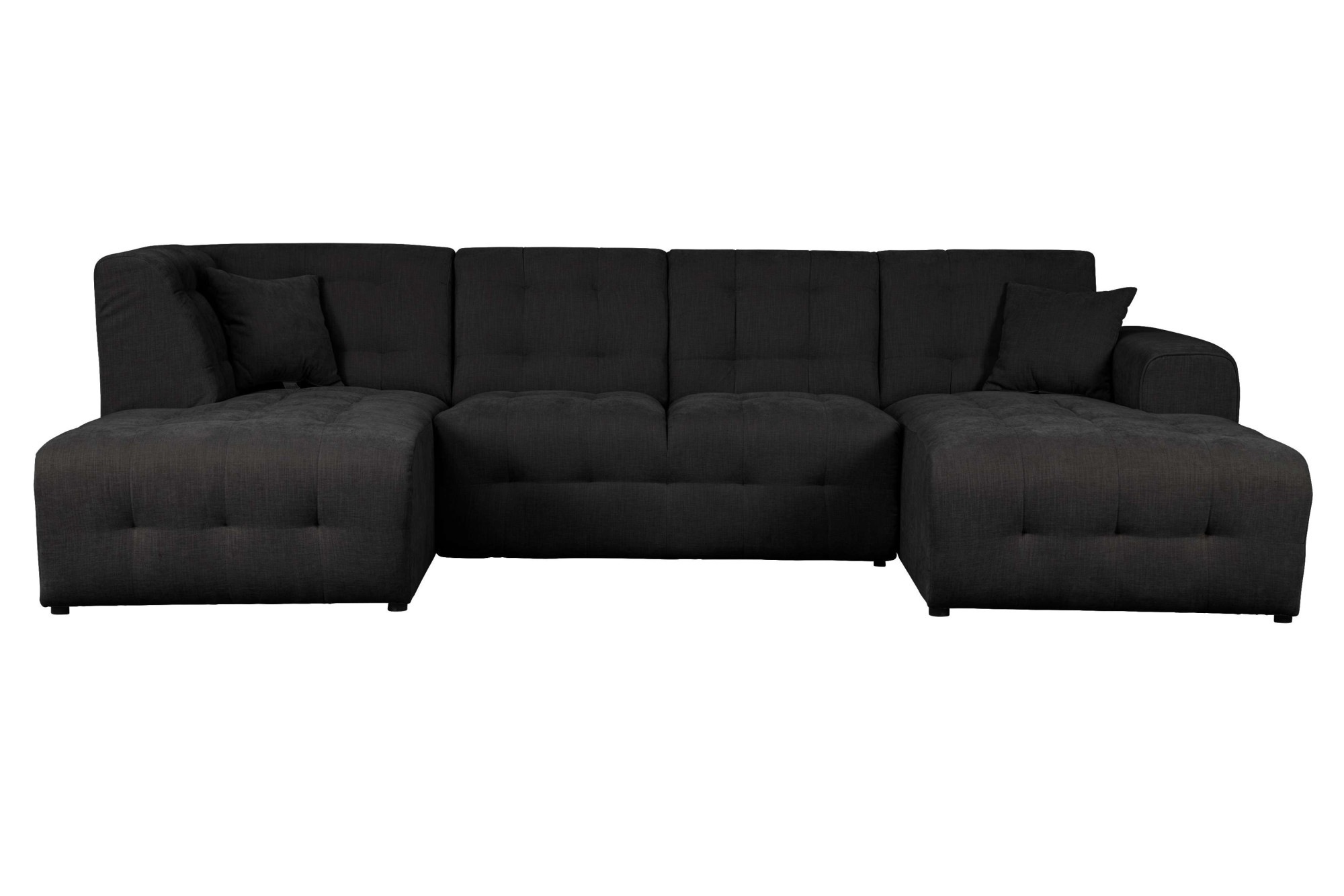 Home affaire Wohnlandschaft "Nosia U-Form" incl. 2 Zierkissen, mit feiner S günstig online kaufen