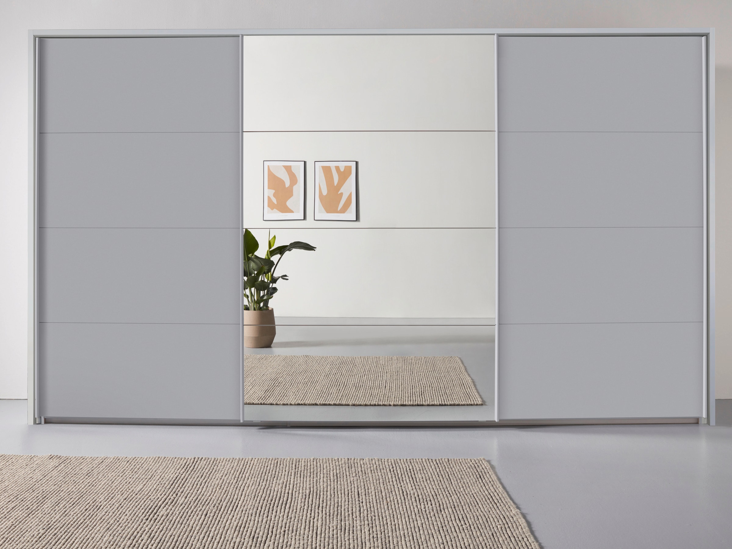 OTTO home "Mehrzweckschrank Aktenschrank Möbel Mietswohnung Schlafzimmer OTELI" Breiten 211/278/323/368 cm Höhen 214/233 cm, inkl. Passepartout optional mit Beleuchtung MADE IN GERMANY