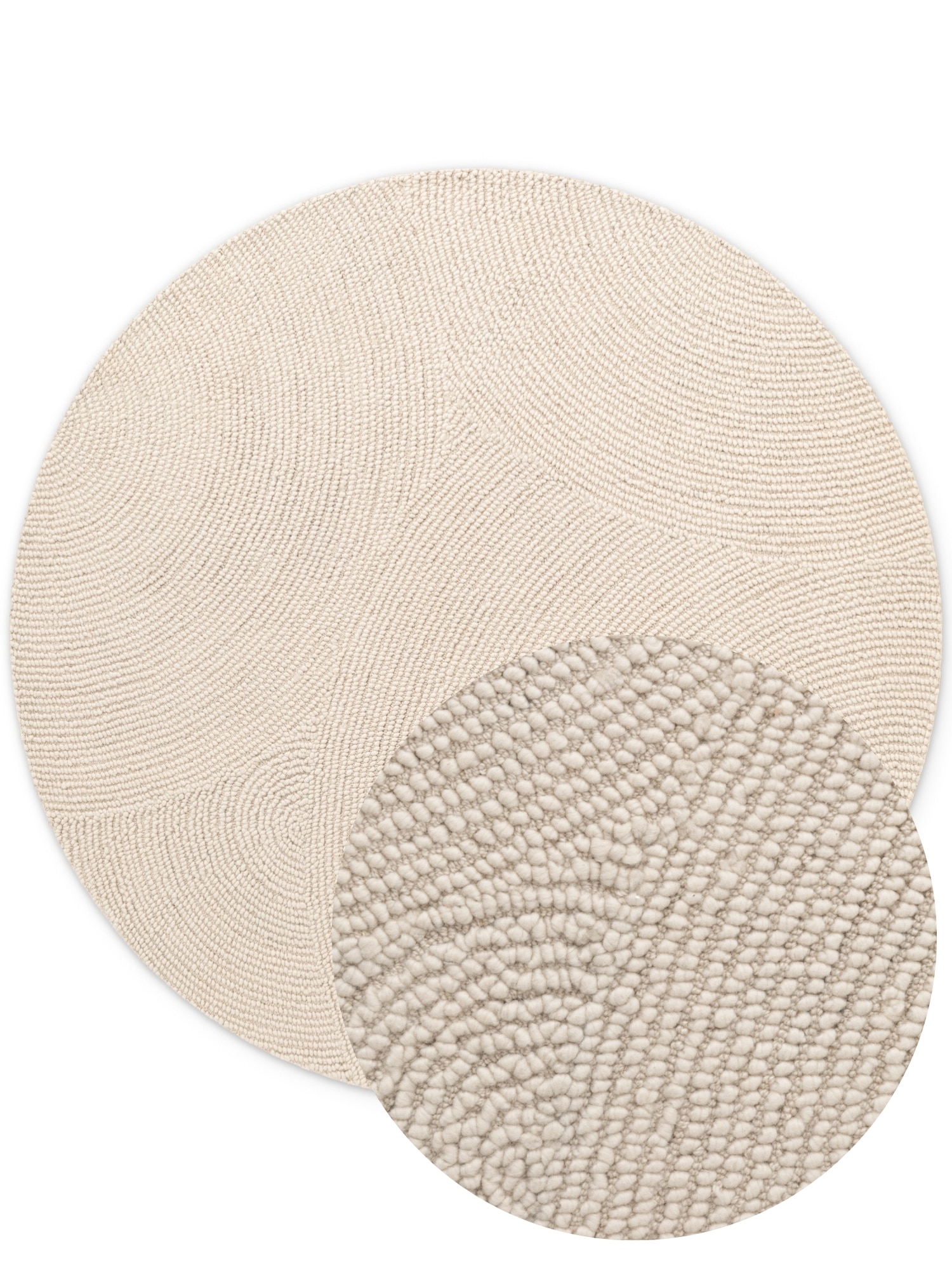 HANSE Home Wollteppich »Eleni«, rechteckig, 18 mm Höhe, Handgetuftet, Wolle, Natur, Wohnzimmer, Schlafzimmer, Skandi, Hygge