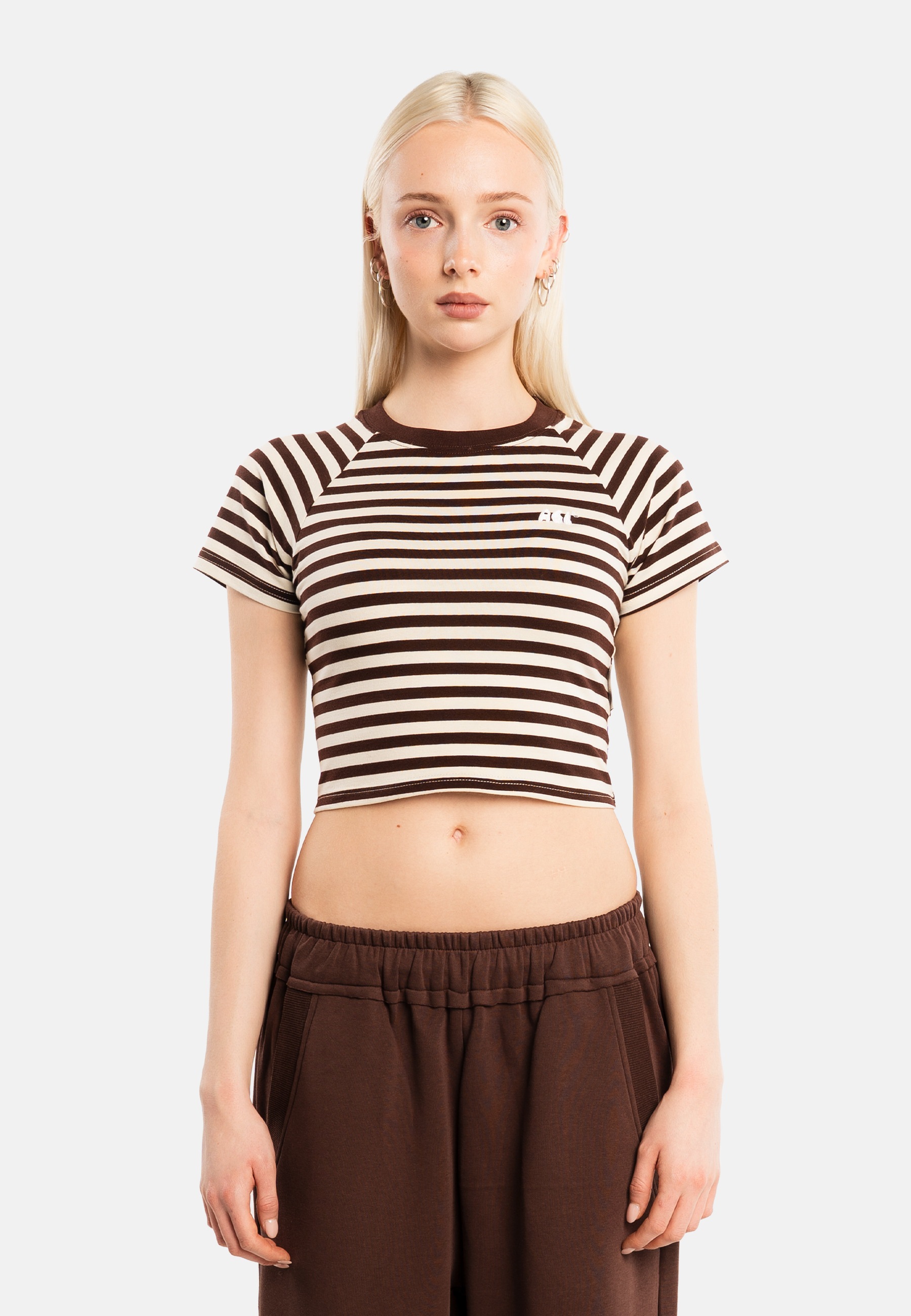 Another Cotton Lab T-Shirt »Another Cotton Lab Another Stripe Crop Top« 1