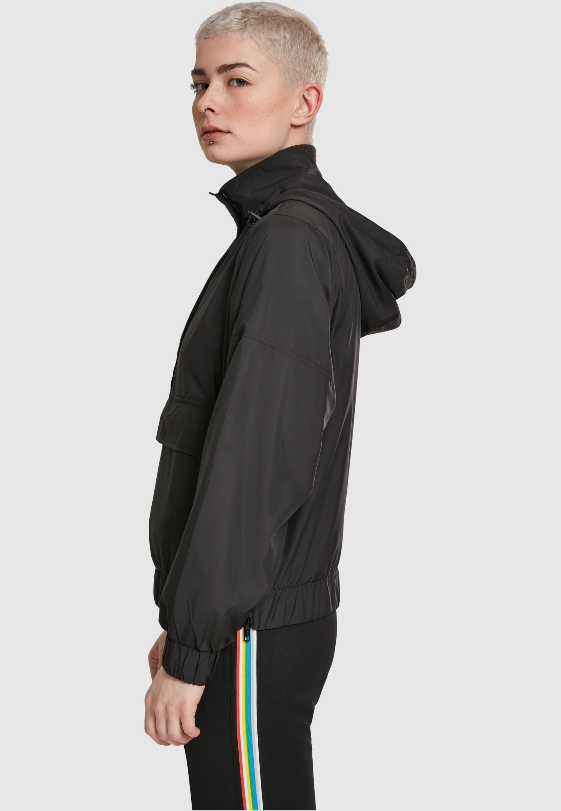URBAN CLASSICS Allwetterjacke »Urban Classics Damen Ladies Panel Pull Over Jacket«, (1 St.), ohne Kapuze