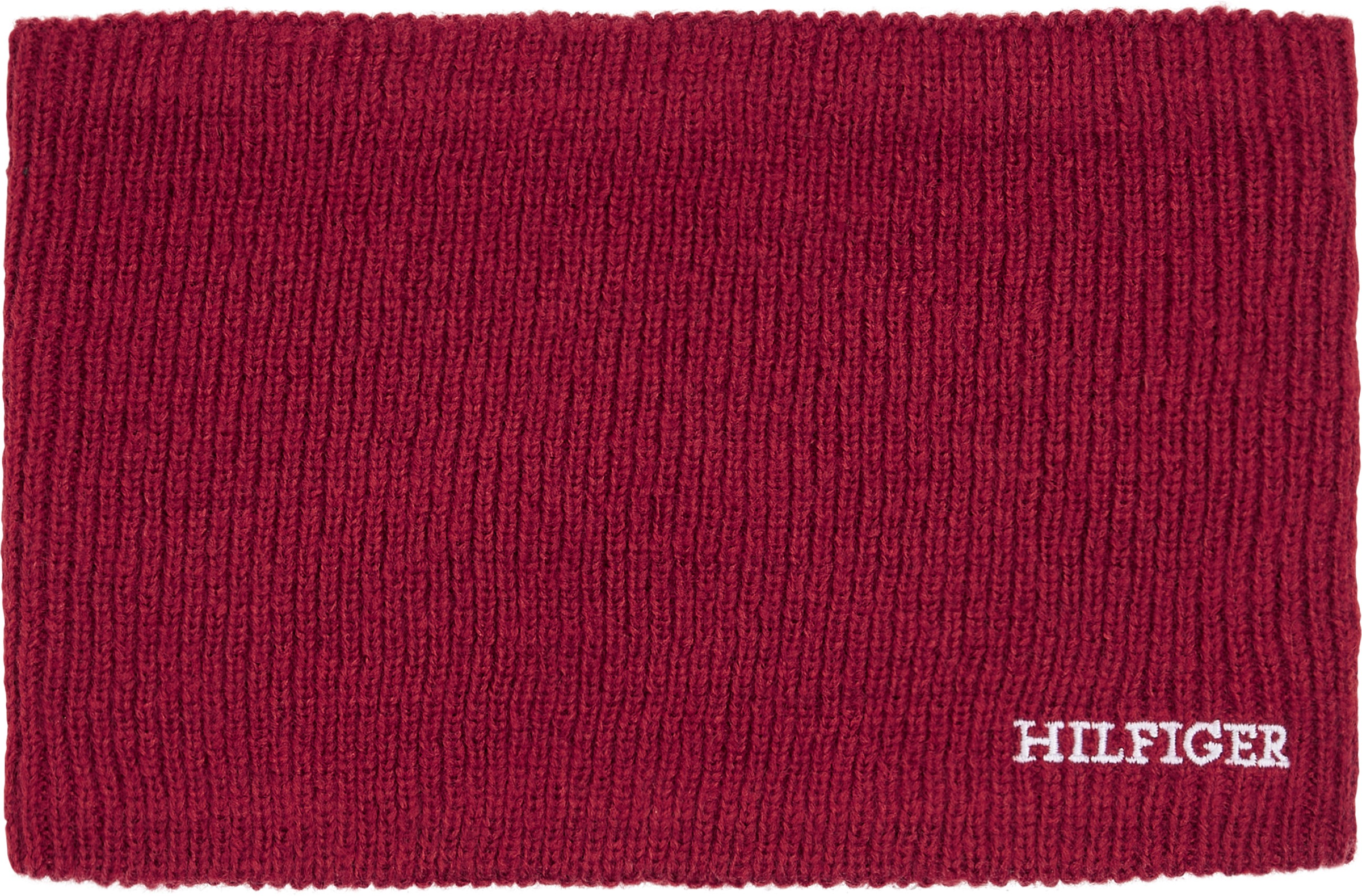 Tommy Hilfiger Strickschal »MONOTYPE SNOOD«, mit gesticktem Logoschriftzug