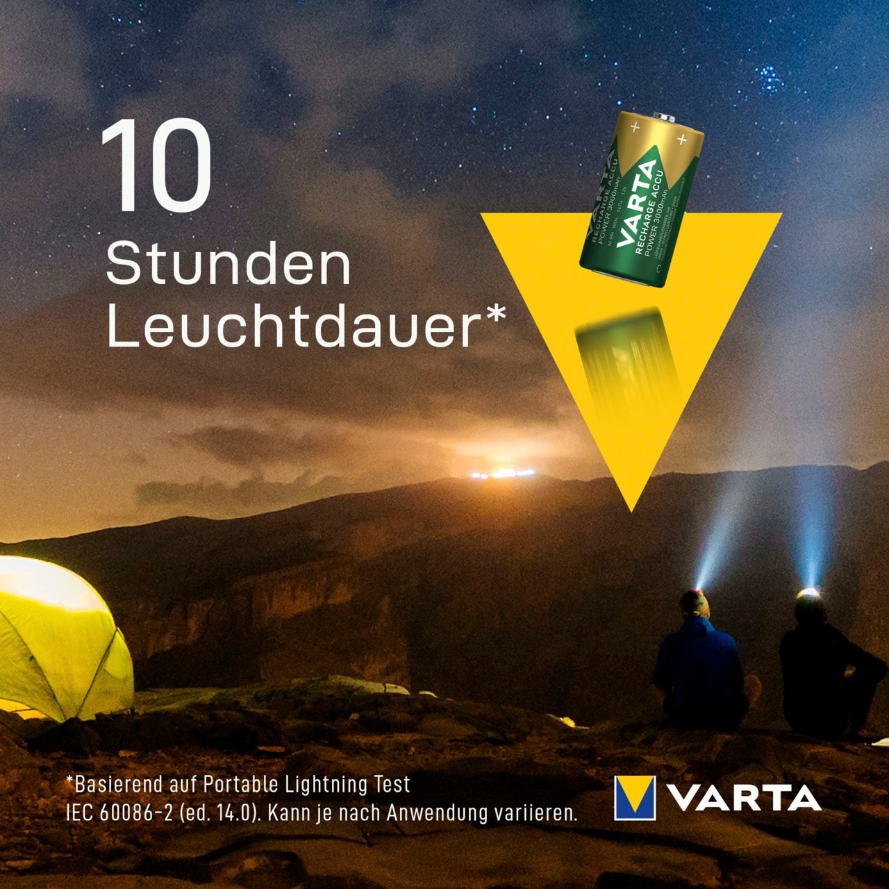 VARTA Akku »BATTERIE RECHARGEABLE AKKU C 3000MAH V«, Baby, 3000 mAh, 1,2 V