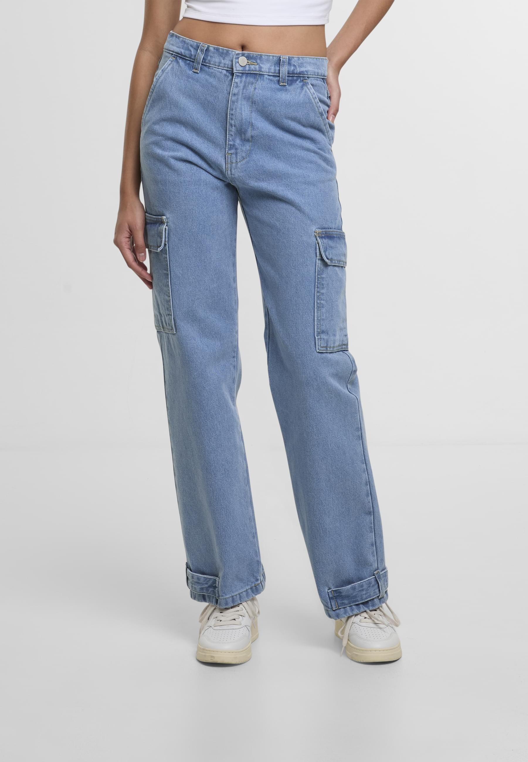 DEF Stoffhose »DEF Damen DEF Cargo Pants Denim«