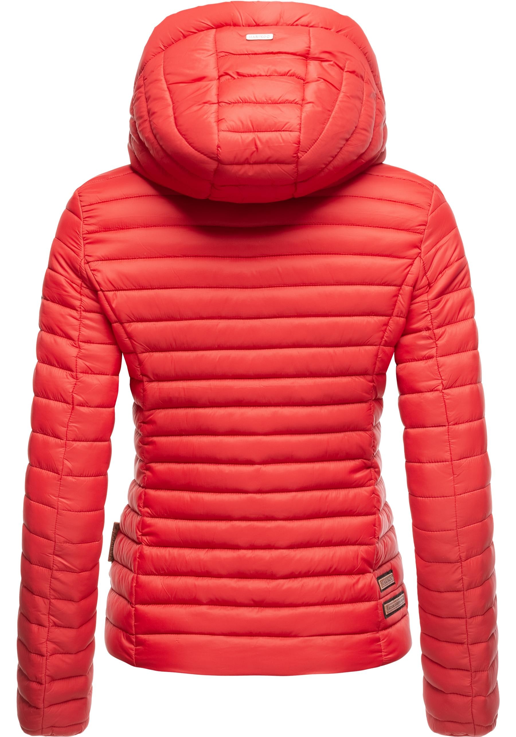 Marikoo Steppjacke »Löwenbaby«, mit Kapuze, stylische Übergangsjacke mit abnehmbarer Kapuze