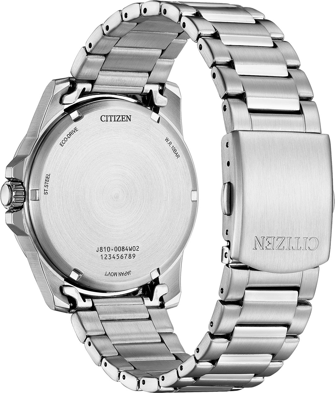 Citizen Solaruhr, Armbanduhr, Herrenuhr, Edelstahlarmband, bis 10 bar wasserdicht, Datum