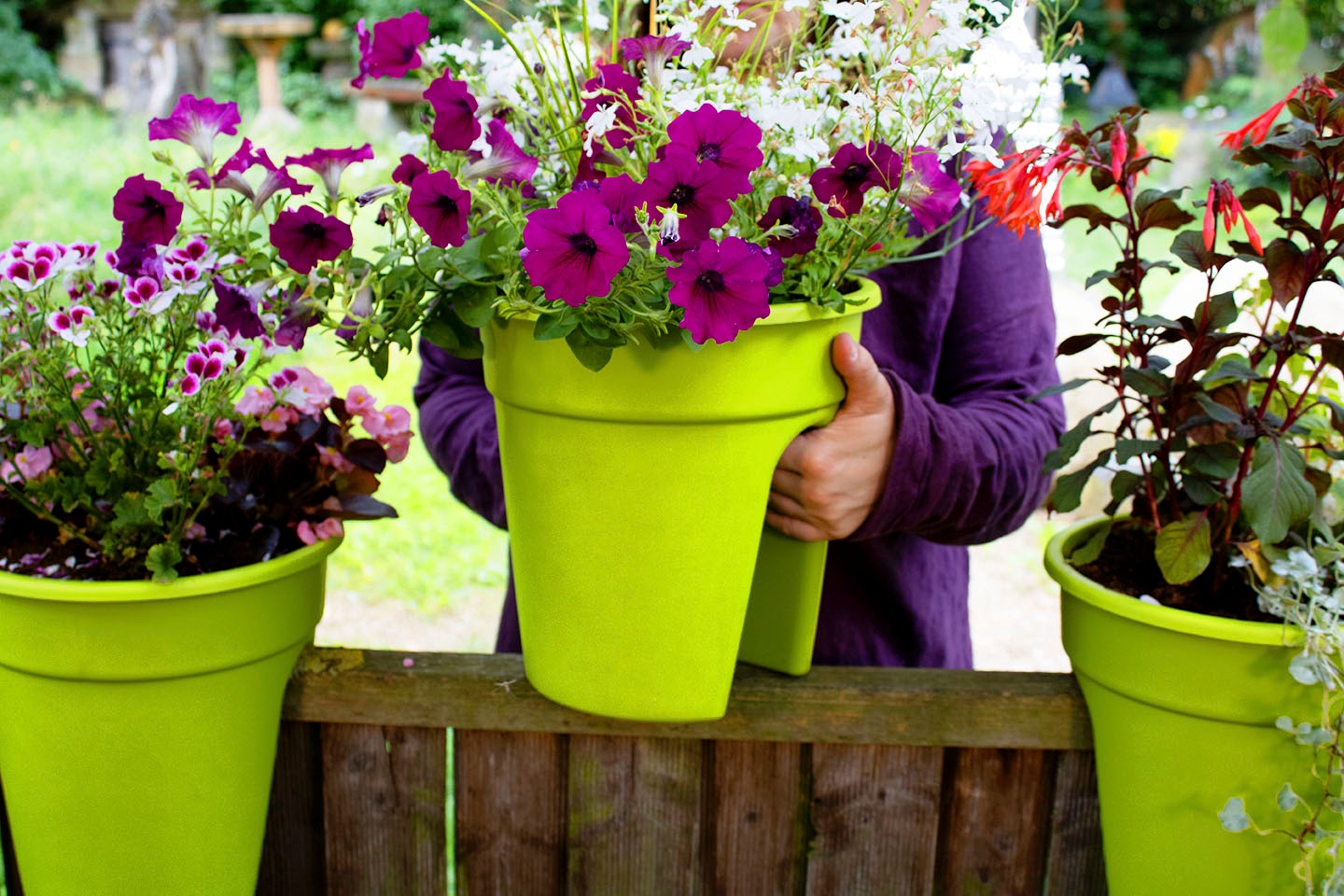 KHW Balkonkasten "Flowerclip", (Set, 3 St.), Ø 27 cm günstig online kaufen