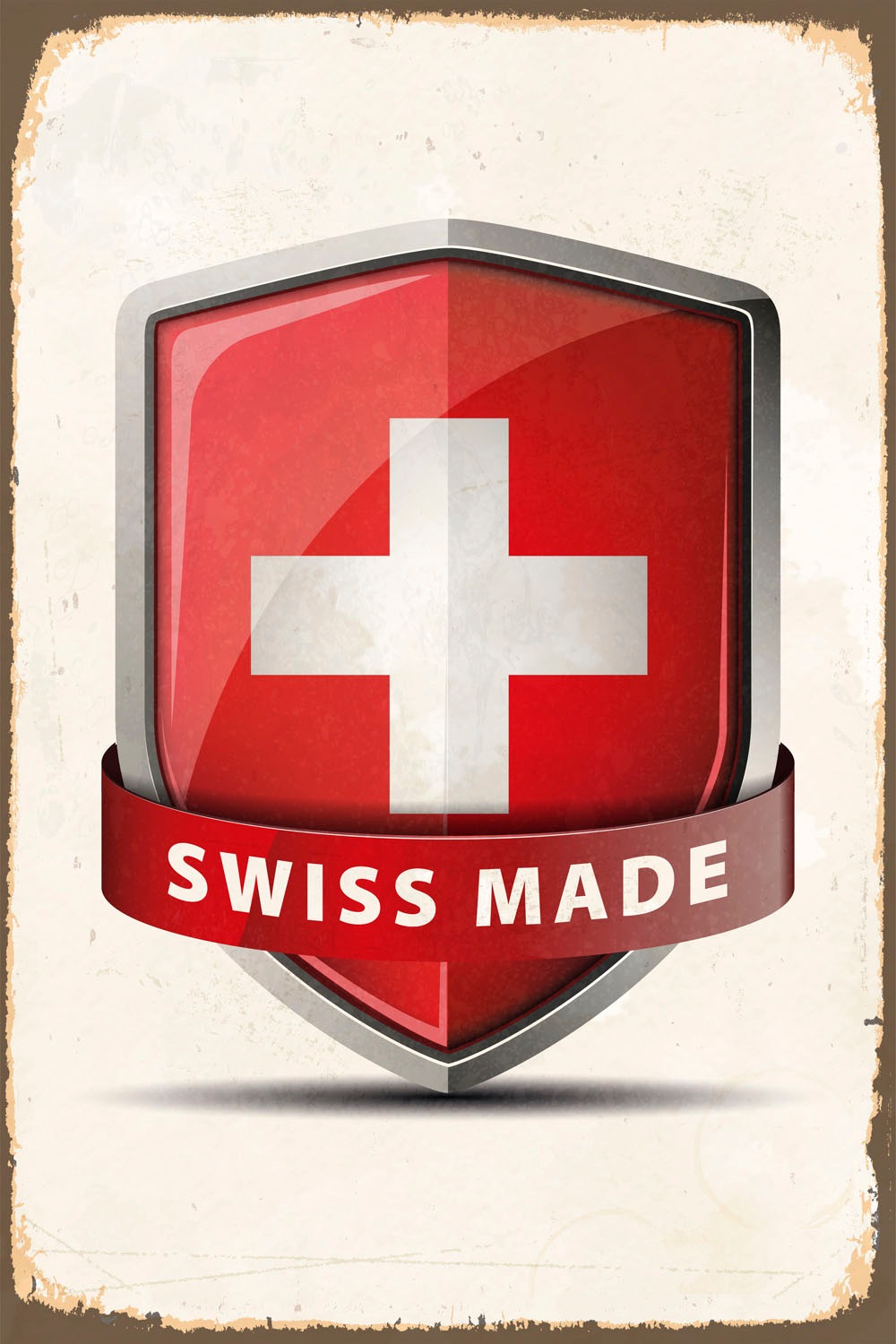 queence Metallbild "Swiss Made", Schriftzüge-Schriftzug-Schweiz, (1 St.), S günstig online kaufen