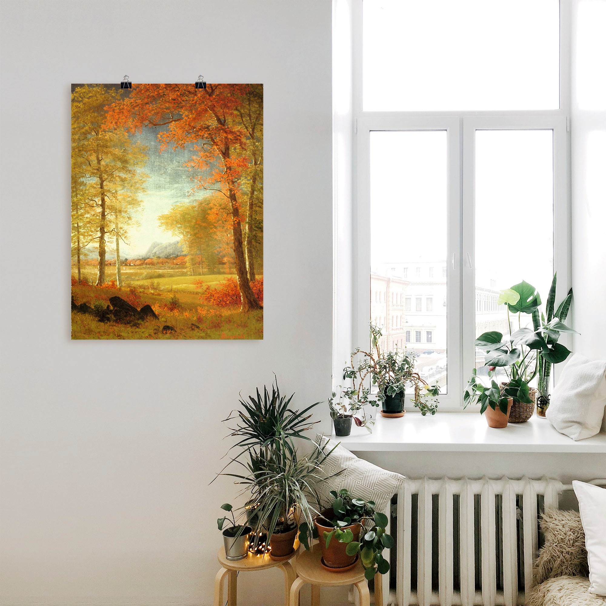 Artland Wandbild »Herbst in Oneida County, New York.«, Felder, (1 St.), als Leinwandbild, Poster in verschied. Größen